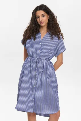 NUZALLY DRESS - Blueprint Sleek Flow Refined Stitch