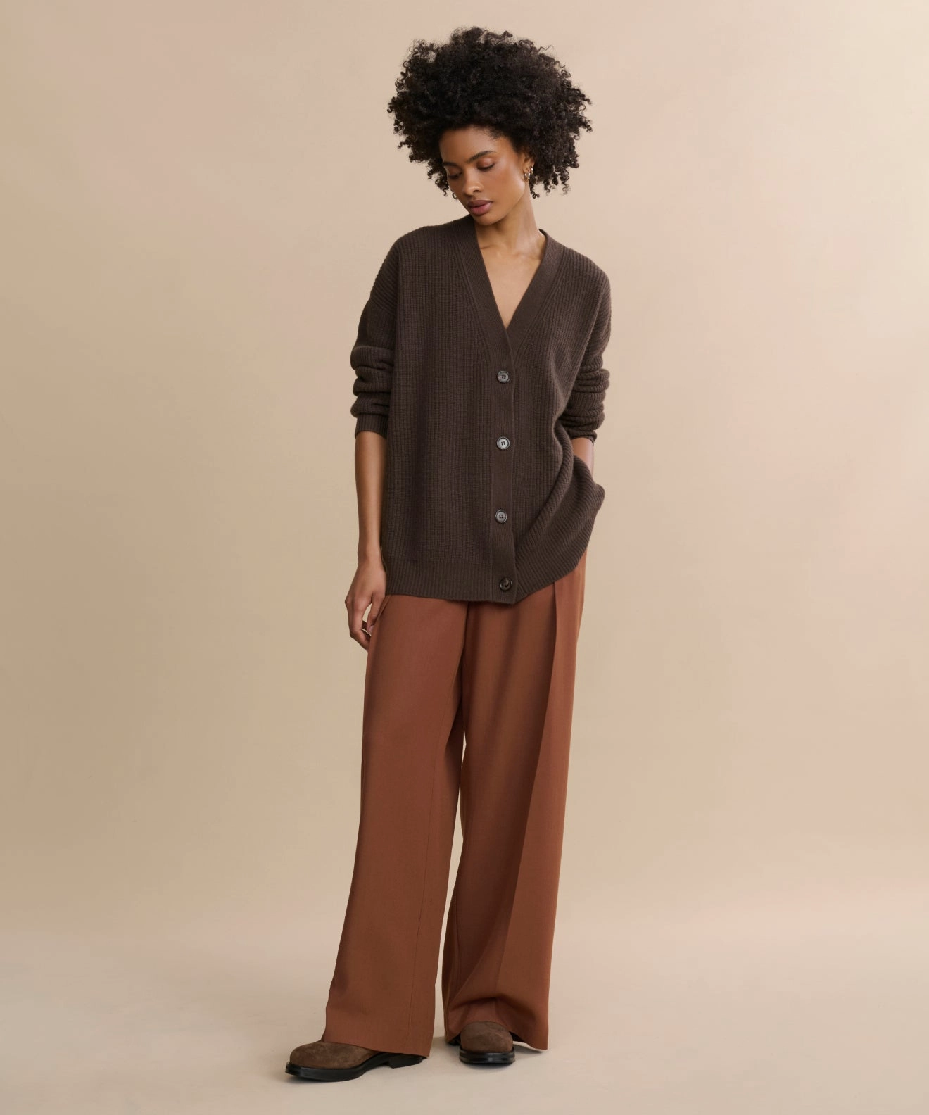 Cashmere Cocoon Cardigan LowImpact Processing Essential Look