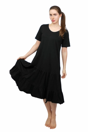 Side Slit Blossom Dress