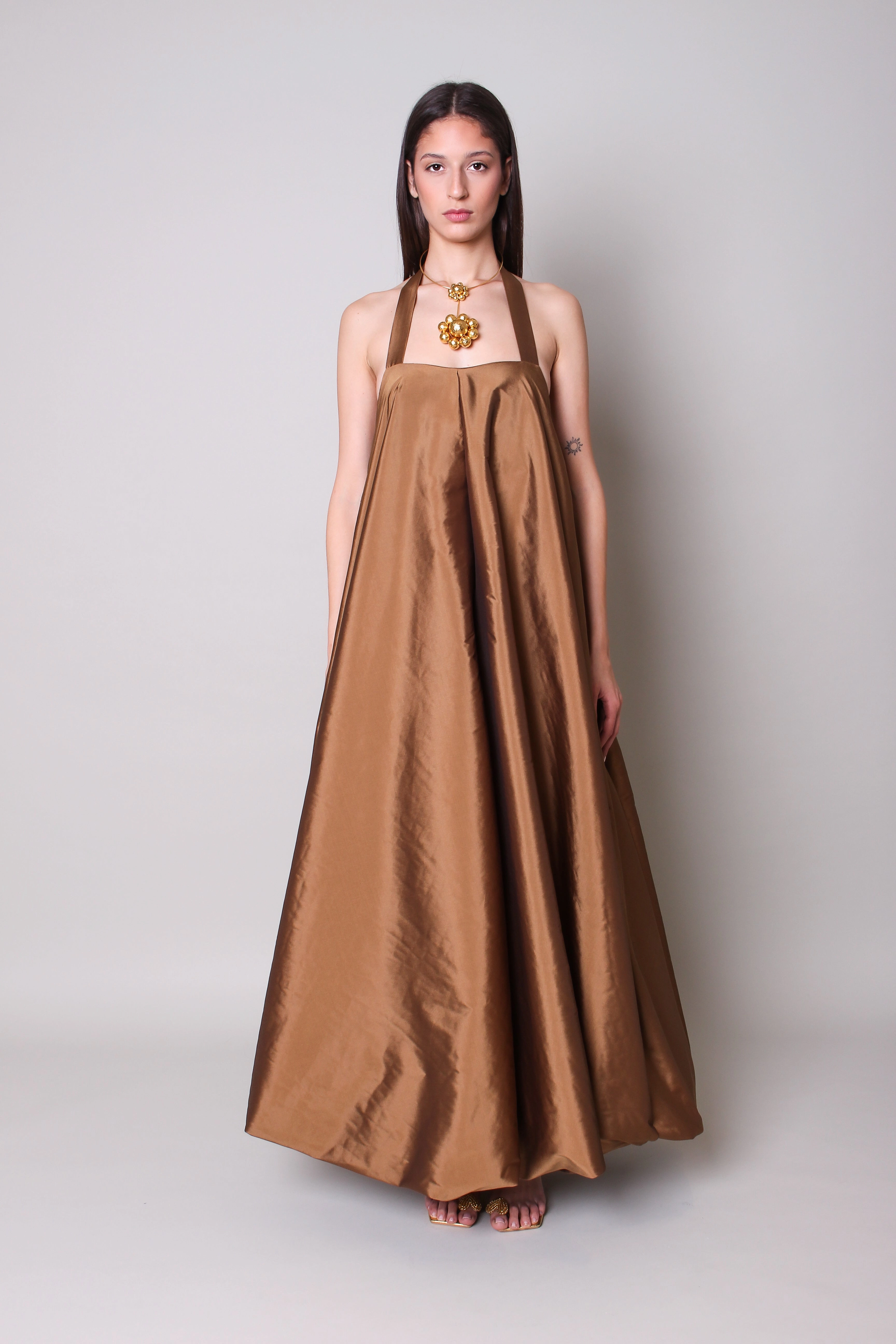 Metallic Finish Celestia Dress