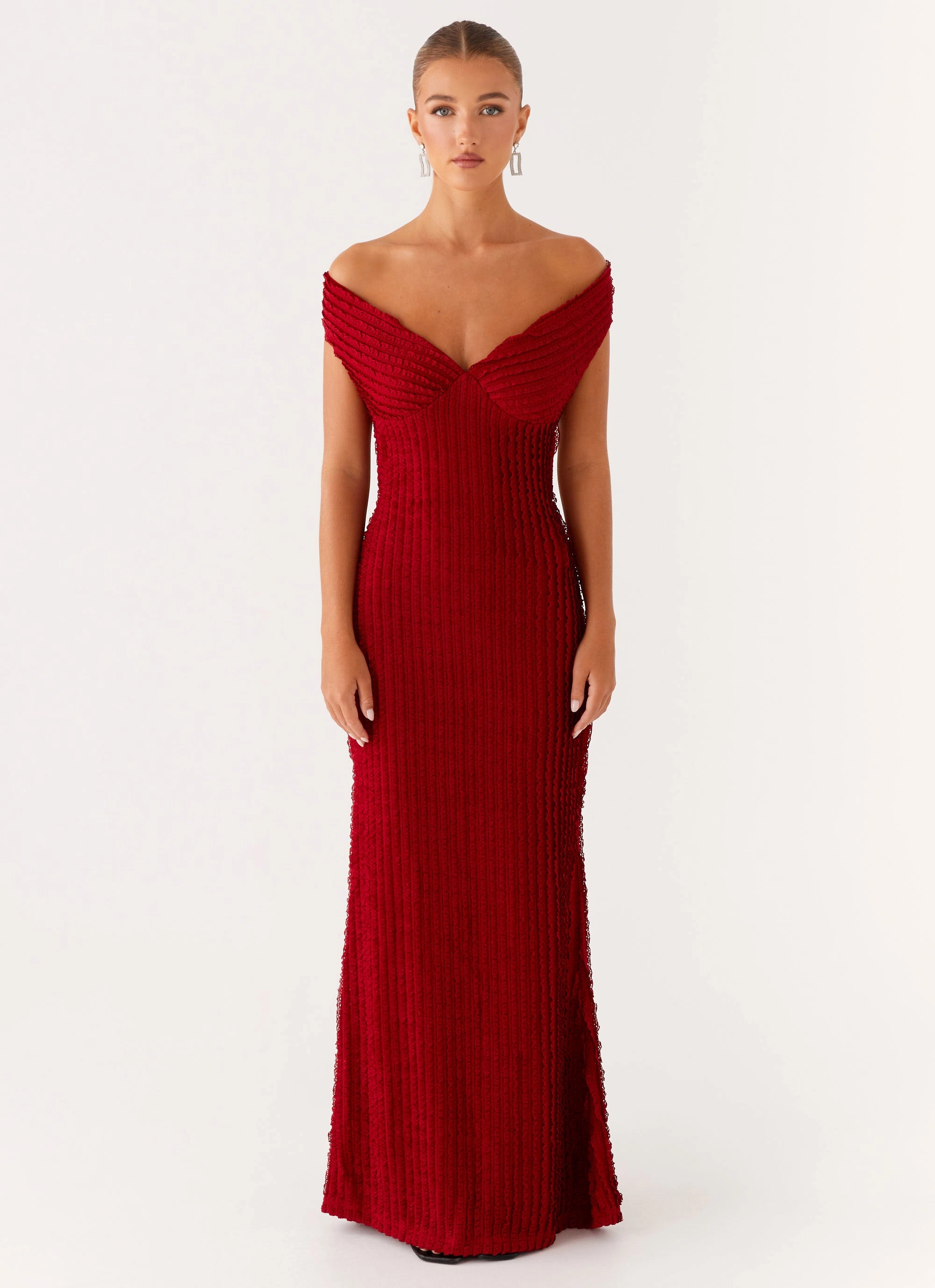 NonIrritatingLining Chantelle Maxi Dress - Red