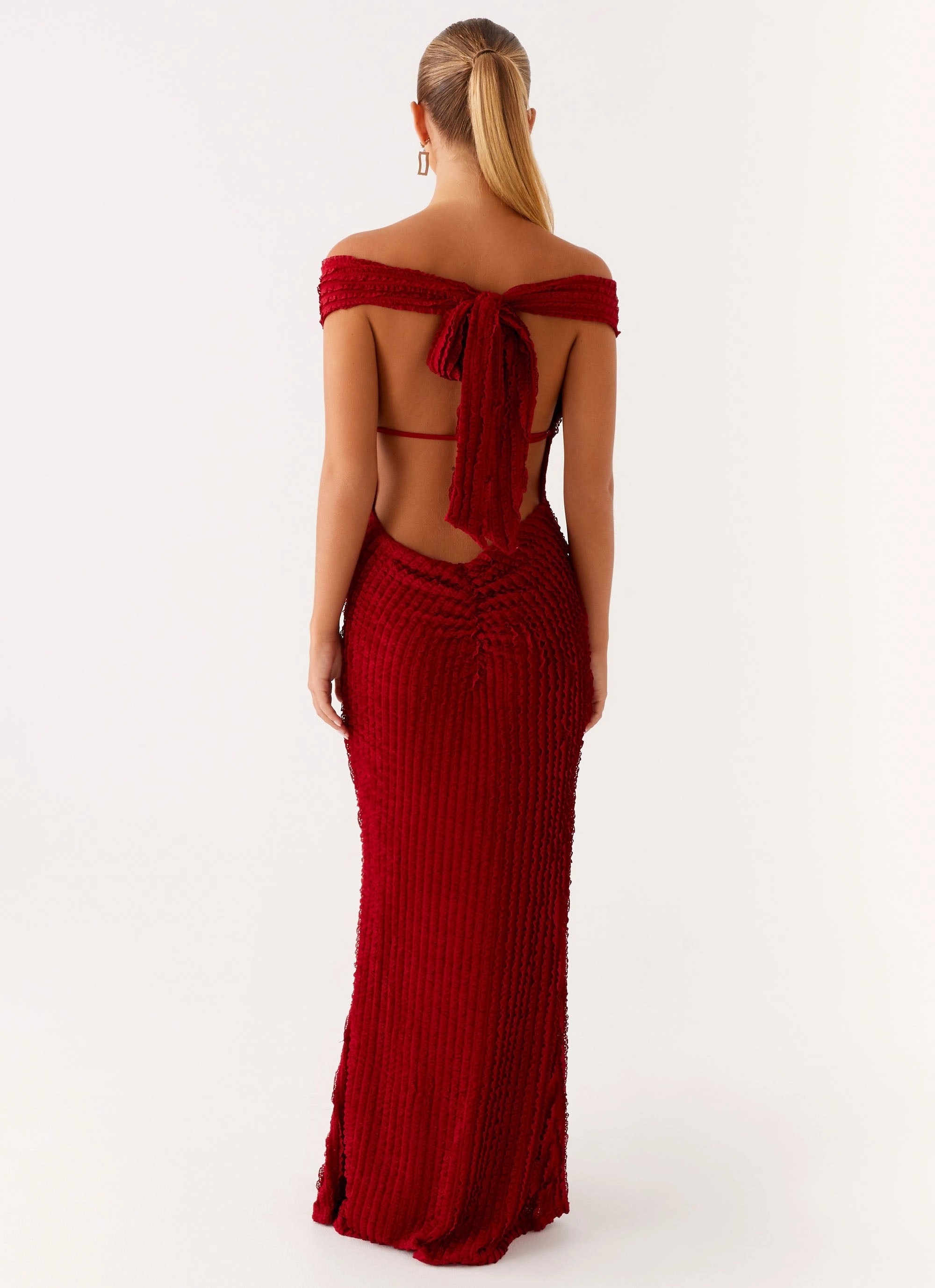 Vibe Style Chantelle Maxi Dress - Red