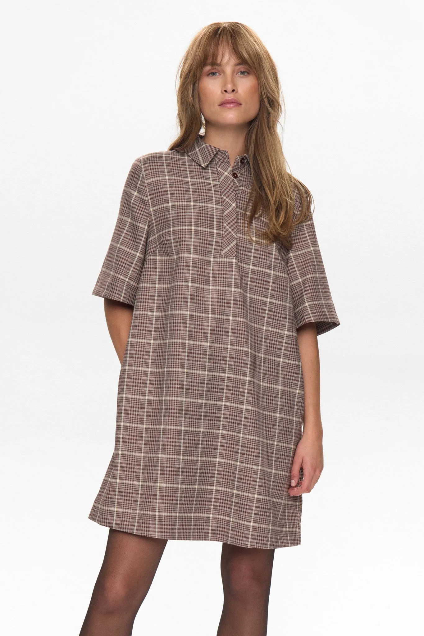 NUELLU DRESS - Black Coffee Stylish Vibe Neutral Base