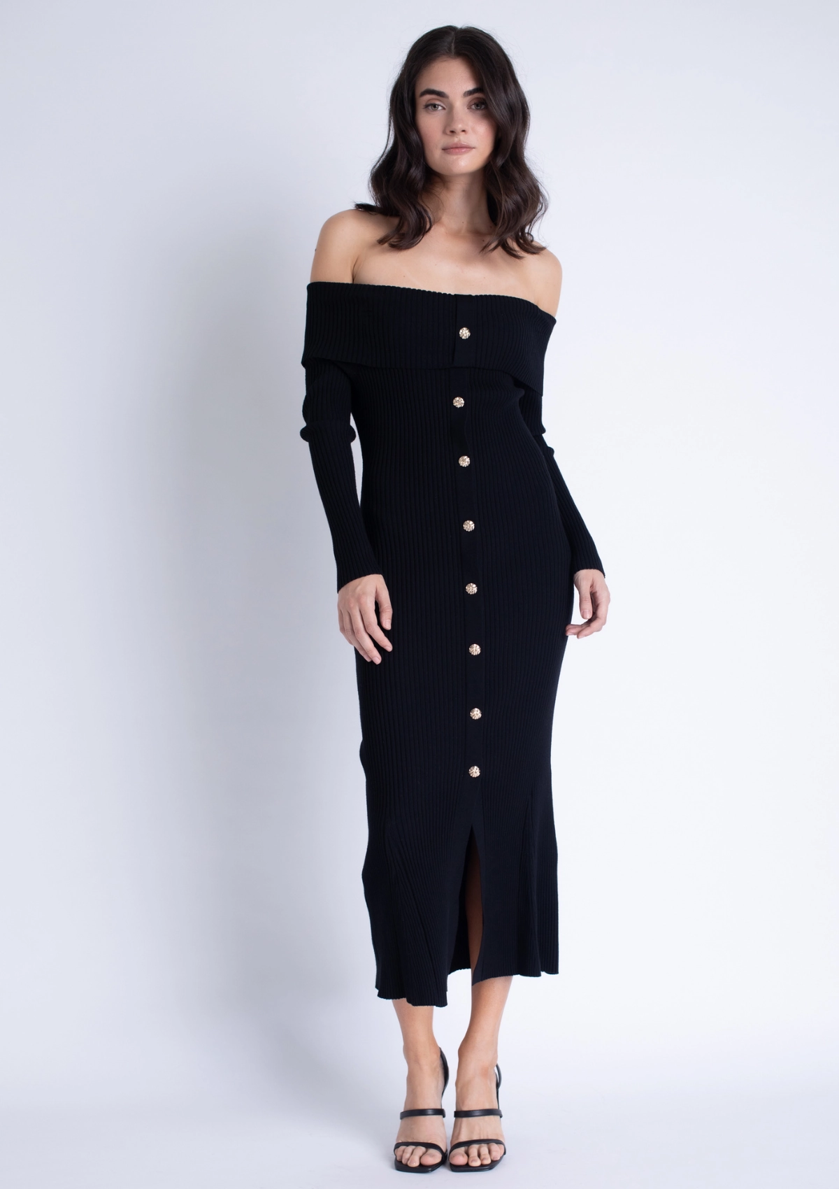 Alana Knit Midi Dress Chic Comfort Relaxed Look