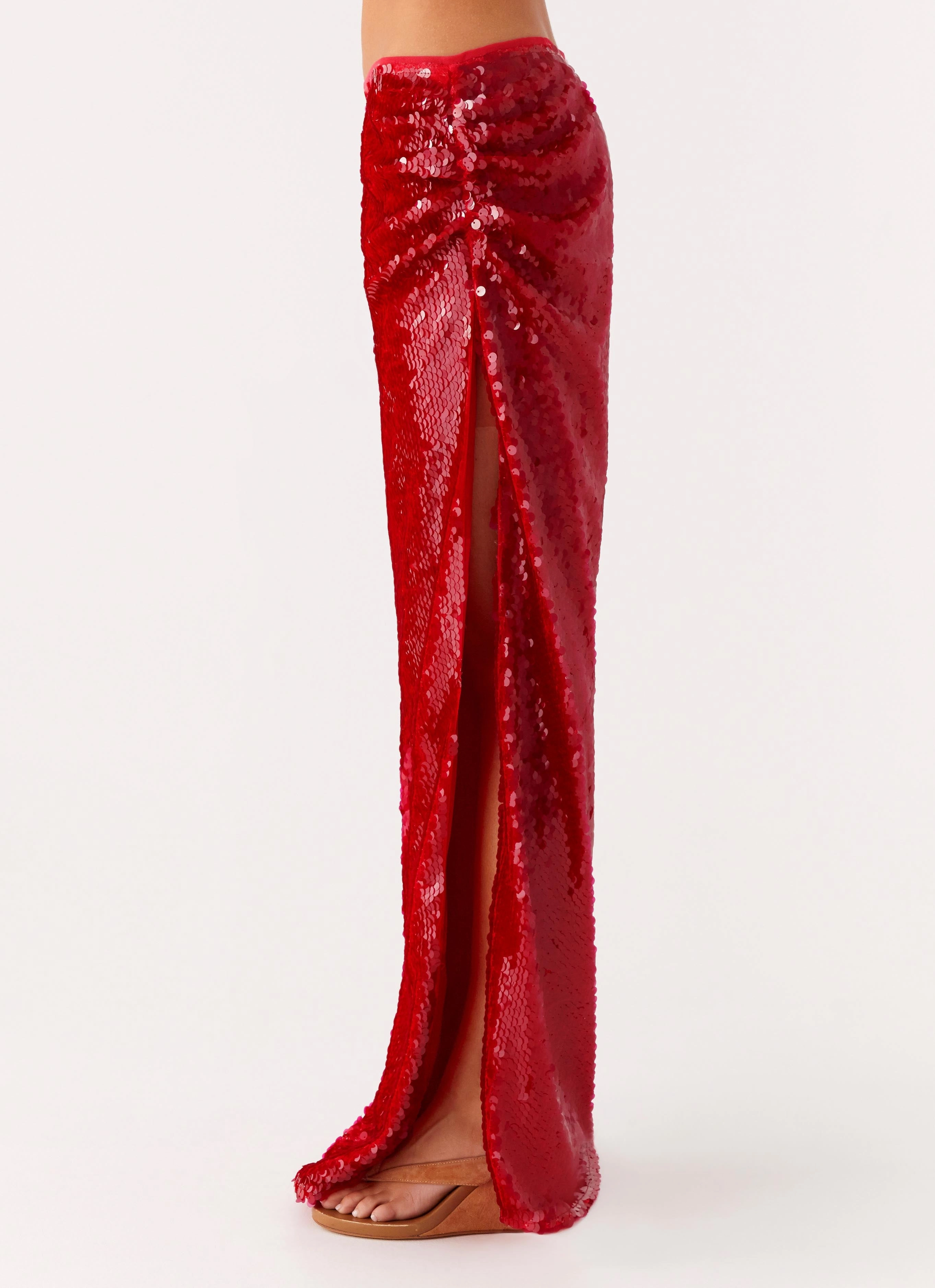 Amosa Maxi Skirt - Fuchsia Soft Finish