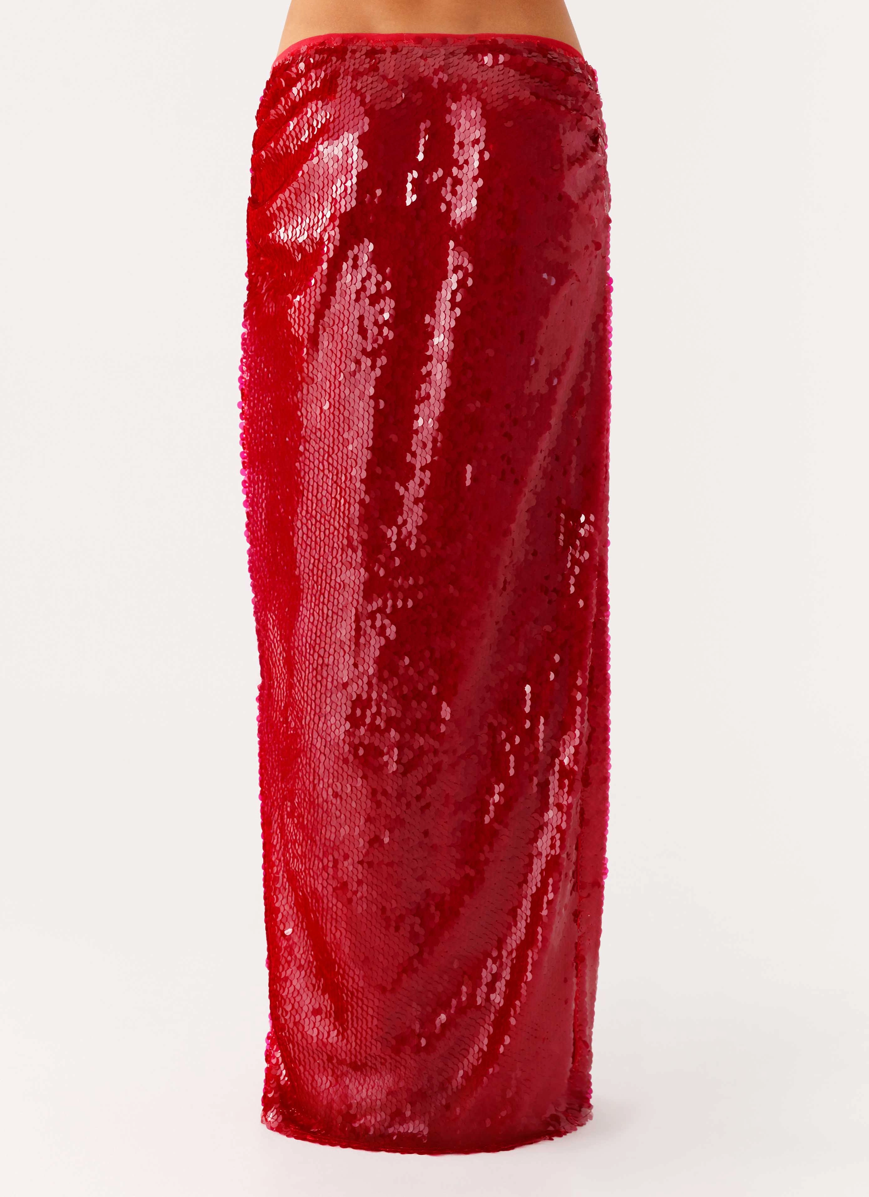 Light Wear Runway Ready Amosa Maxi Skirt - Fuchsia