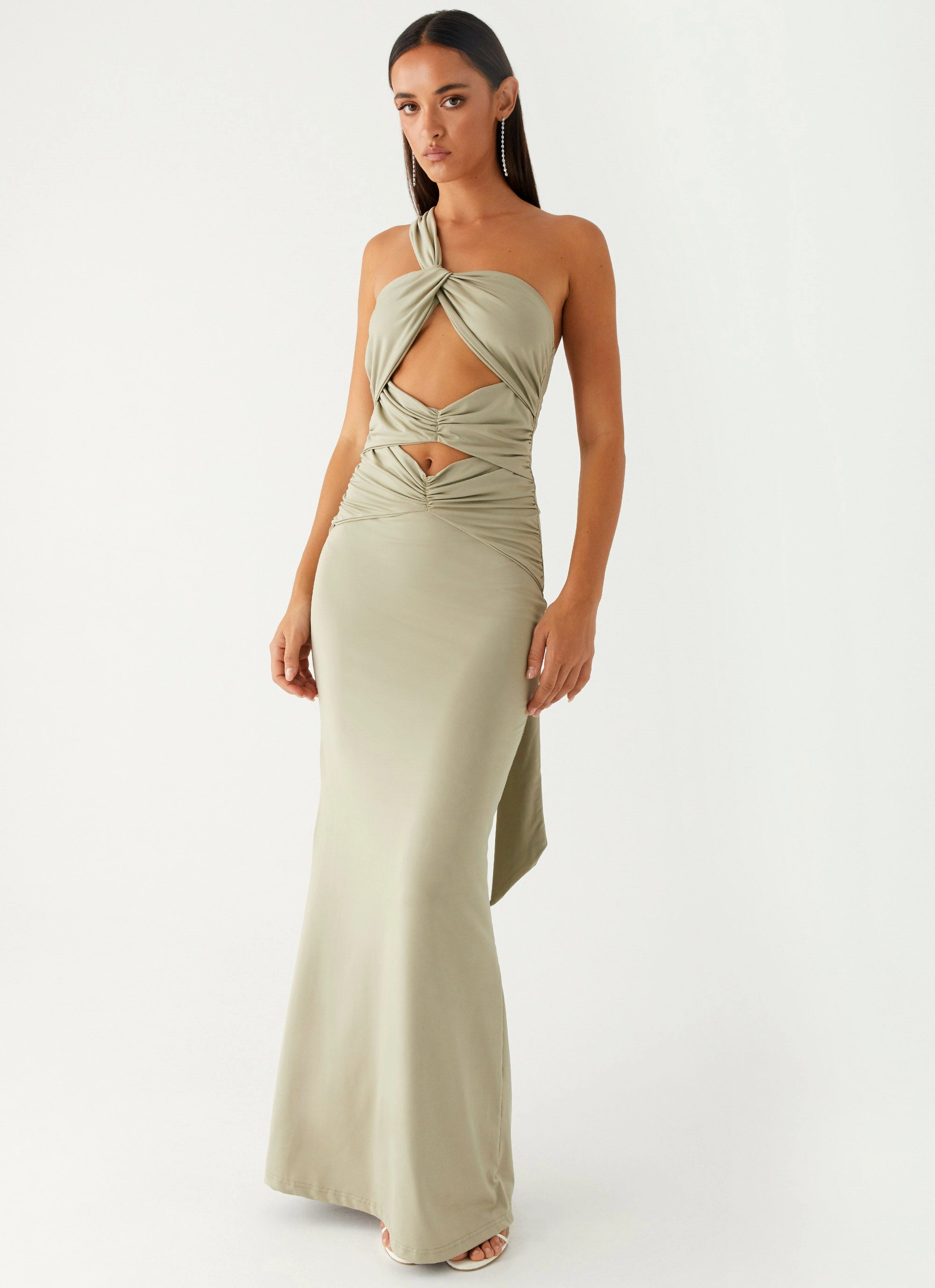 Subtle Finish Soft touch evening dress Christie Maxi Dress - Sage