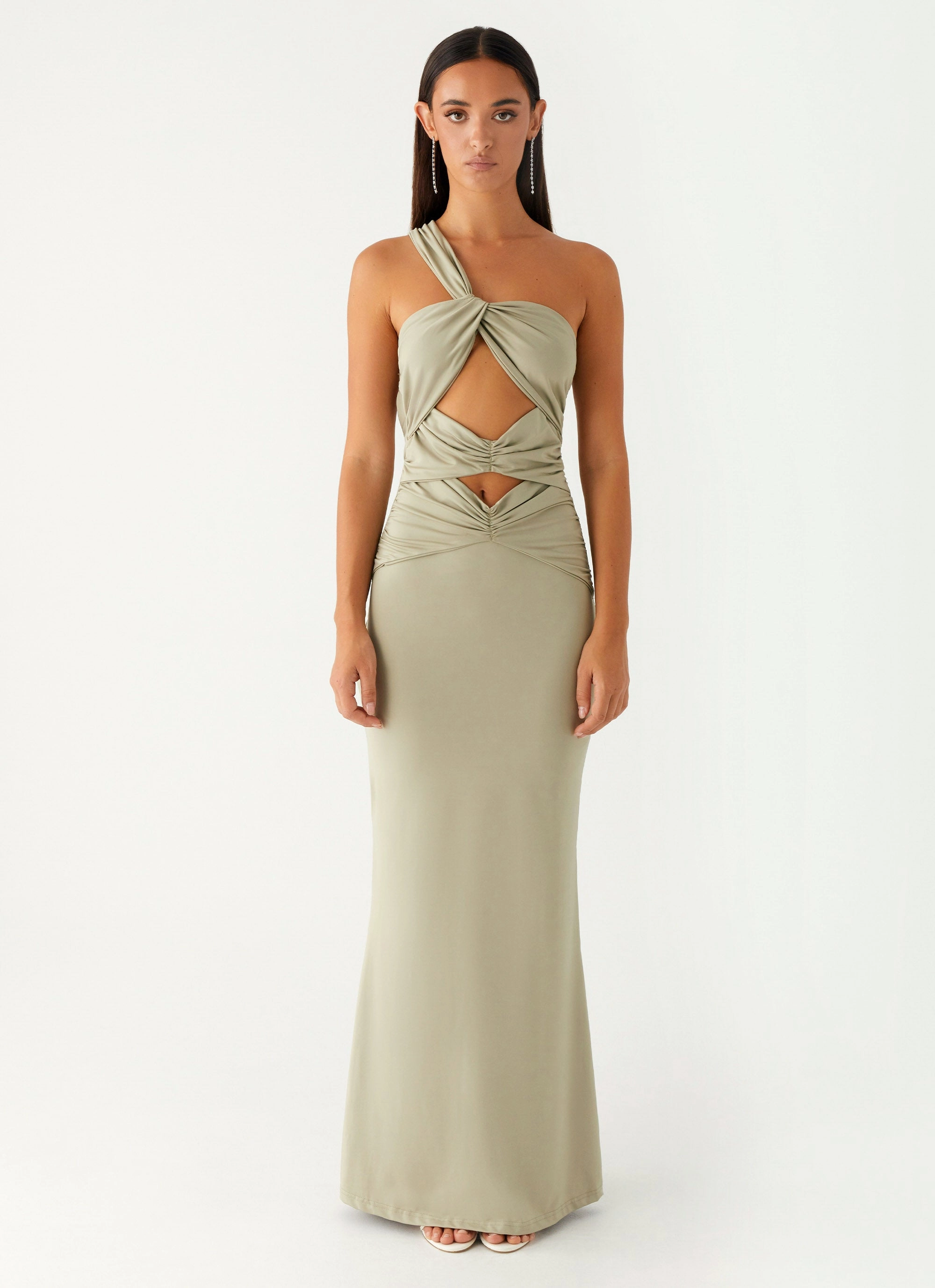 Christie Maxi Dress - Sage TearResistantFabric tailored look