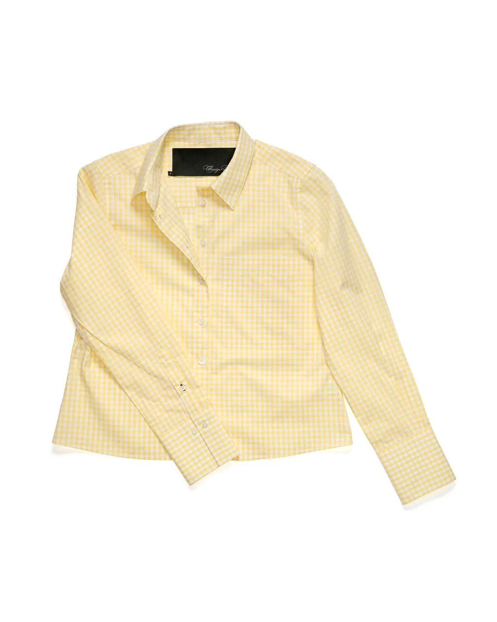 NoSlipSurface Fleece Pullover Claridge & King The Crop - Sunshine Yellow Check