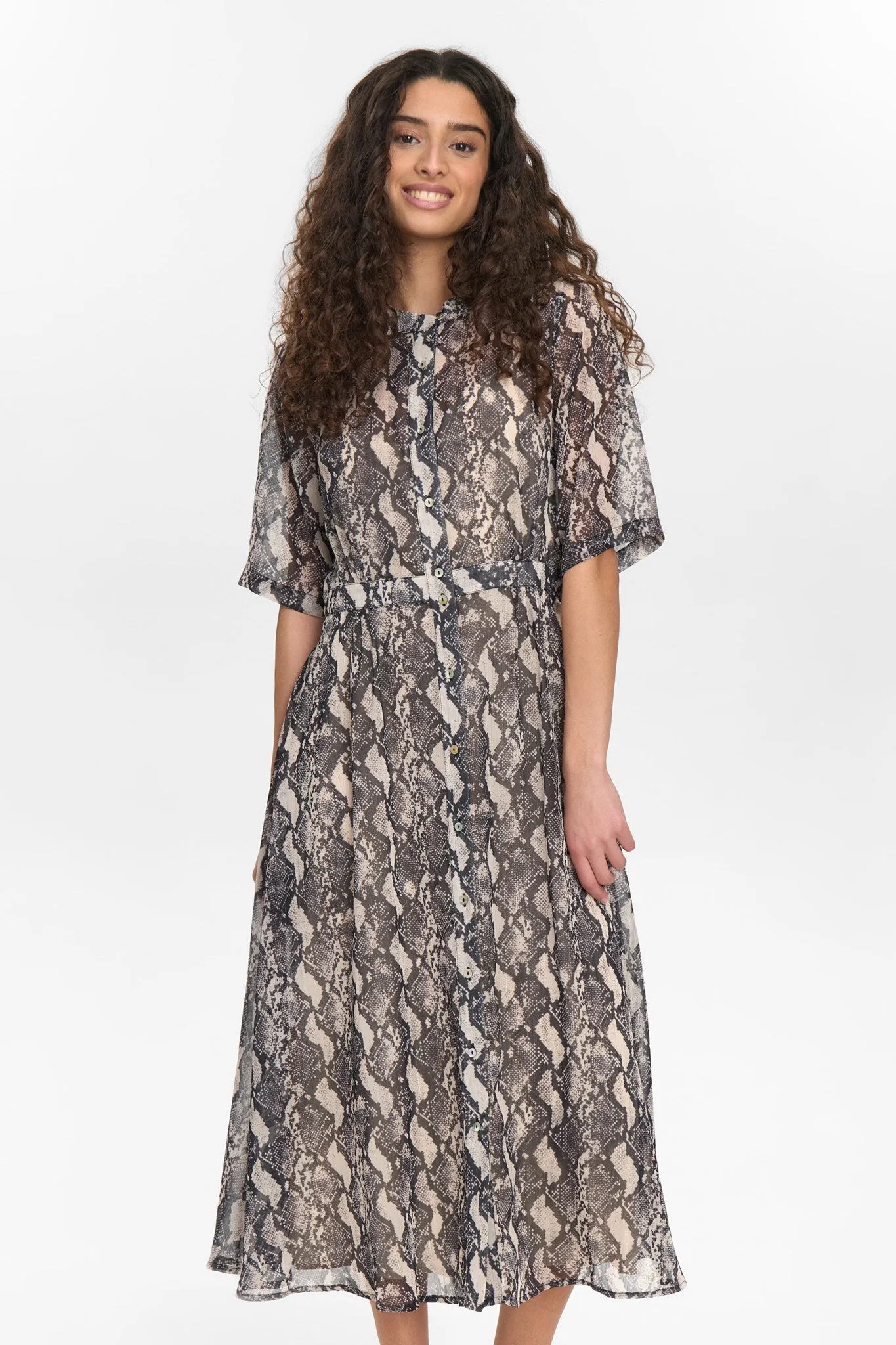 NUKYNDALL SS DRESS - Gray Morn Casual Edge