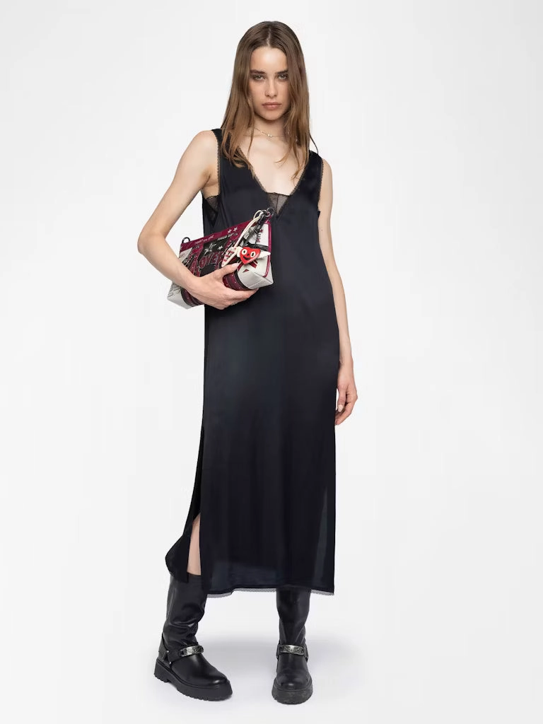 warm tones Zip Ease Zadig & Voltaire Renzo Satin Dress