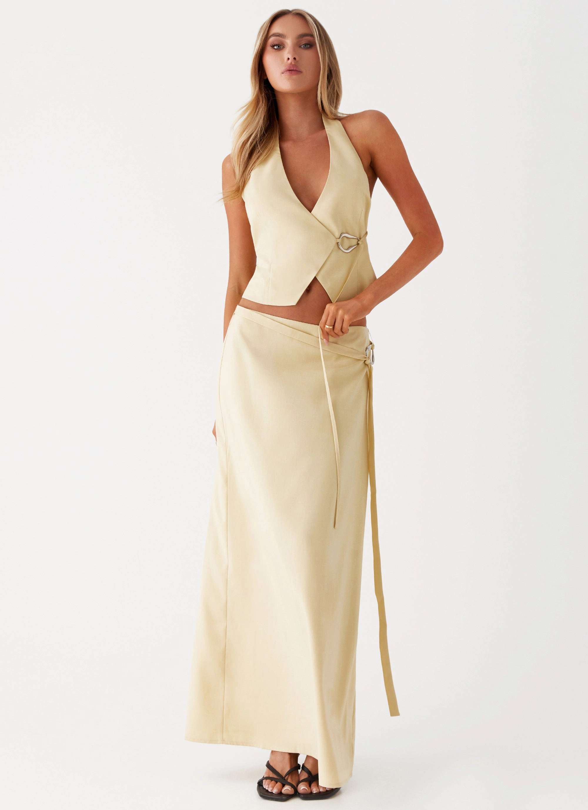 Azura Maxi Skirt - Yellow Chic Look