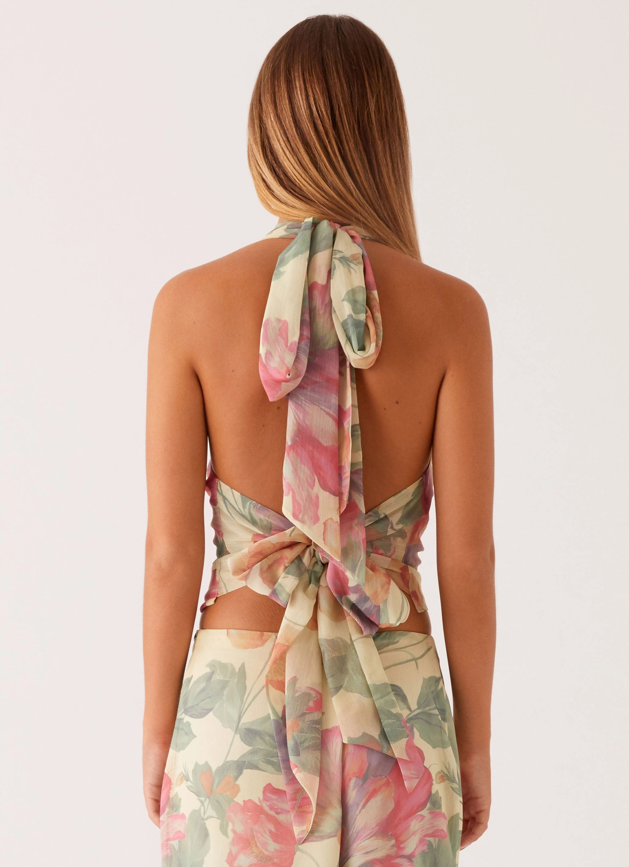 Tagless Comfort Collar Simple Pullover Close Call Top - Yellow Peony