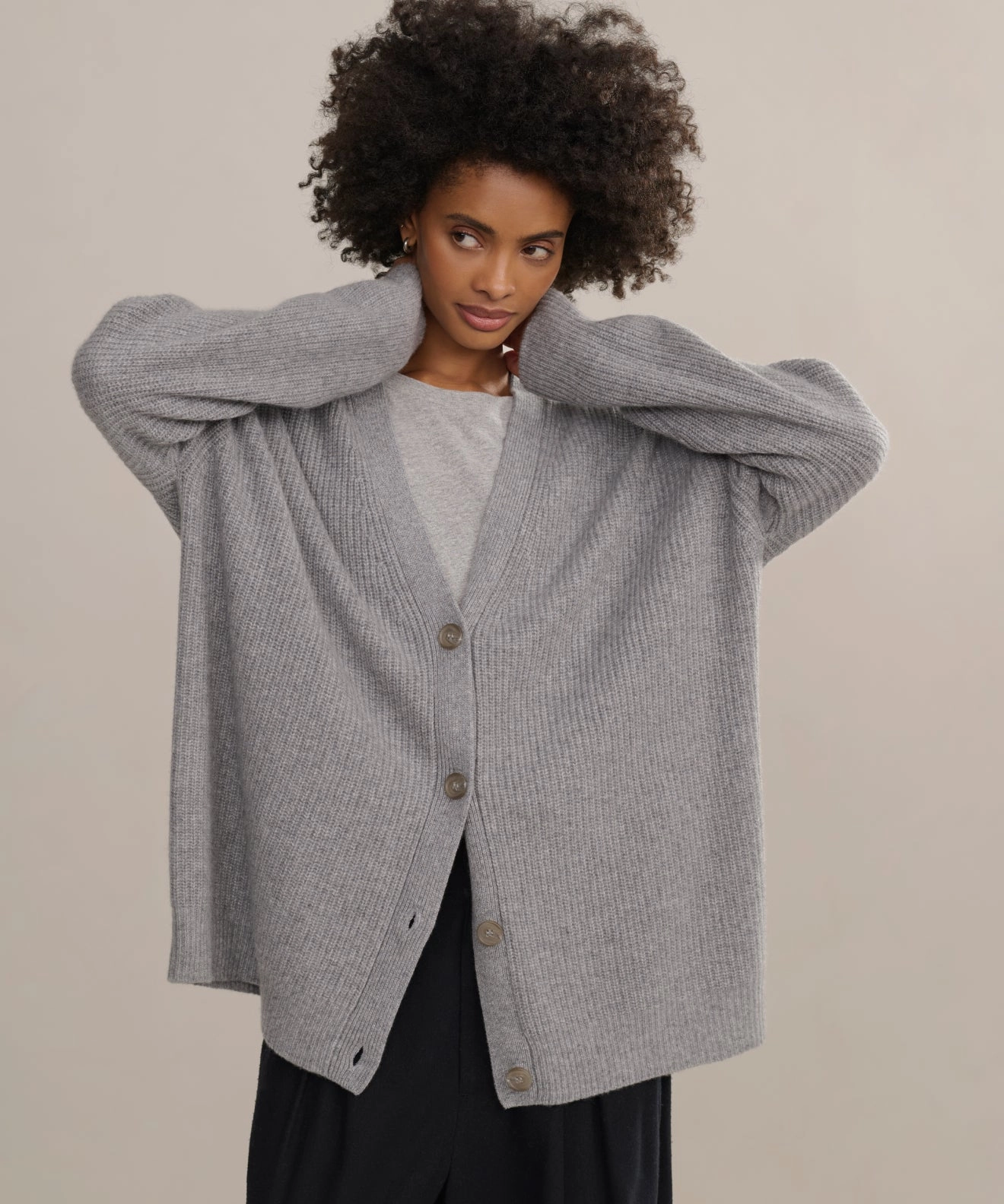 Day To Night Cashmere Cocoon Cardigan