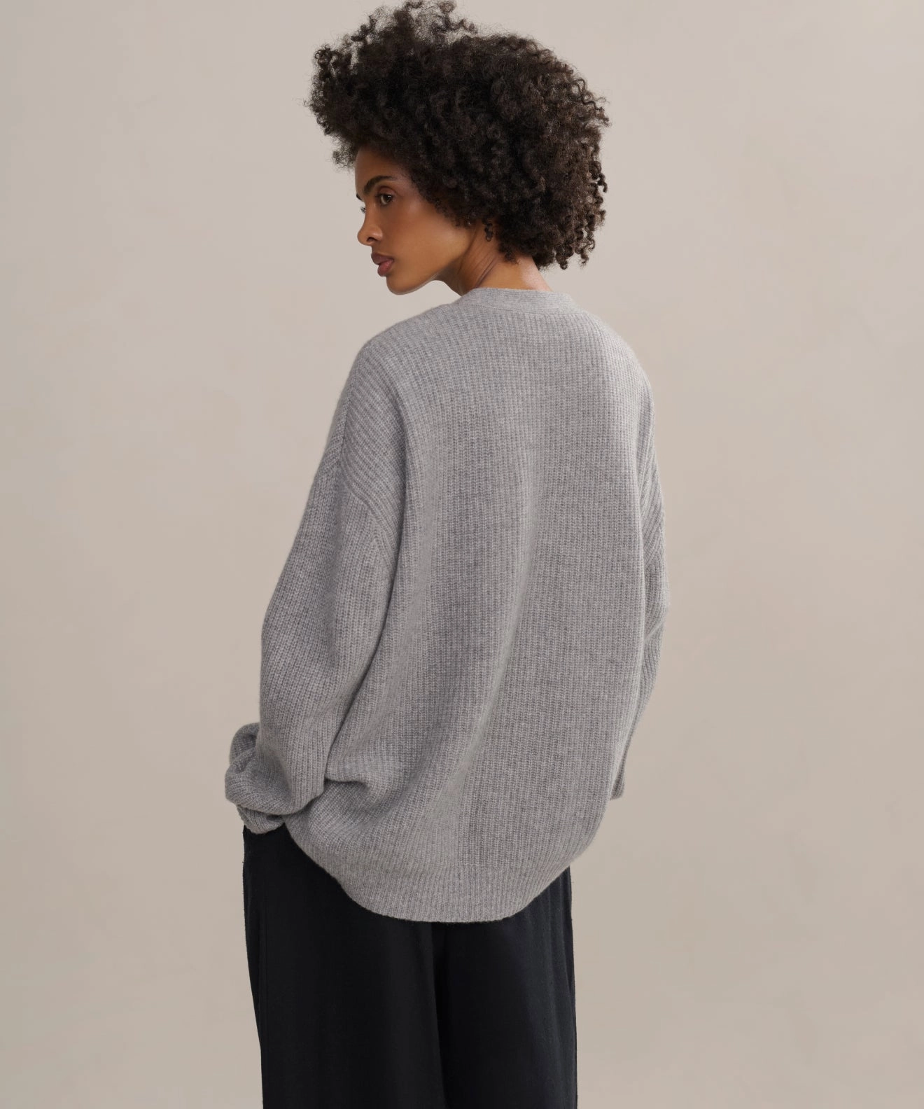 Natural Fiber Blend Modern Warmth Cashmere Cocoon Cardigan