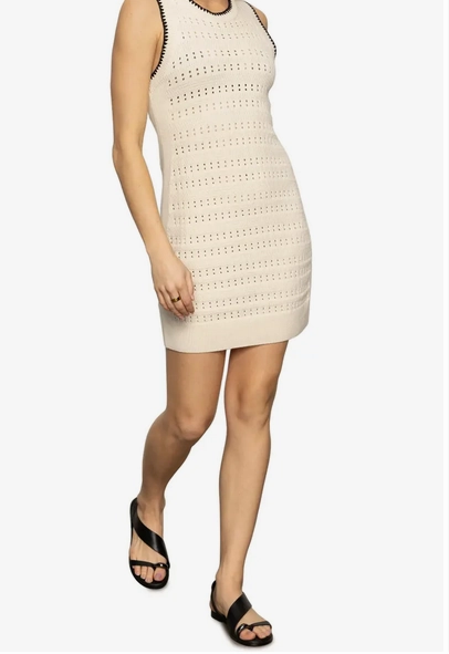 Sanctuary Free Spirit Mini Dress - Light Oak/Black Stay Cool