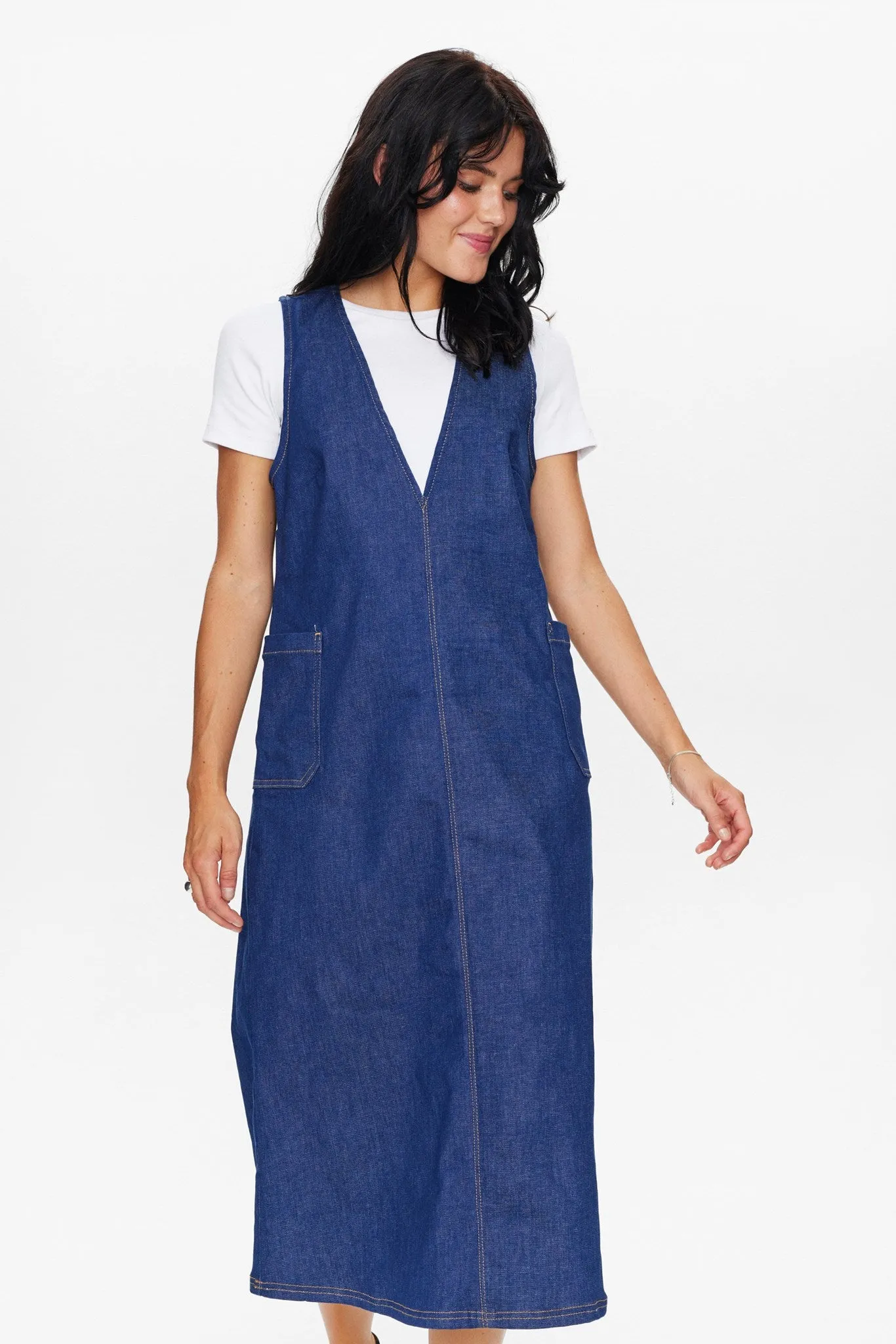 Chilly Comfort NUGIGI DENIM   DRESS - Dark Blue Denim