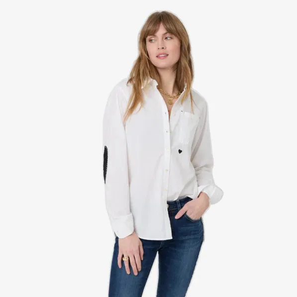 Versatile Layering LowProfileZipperSystem Kerri Rosenthal Mia Shirt - Classic White