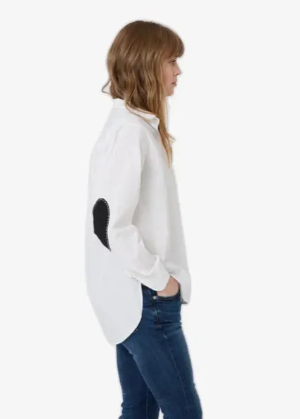 Kerri Rosenthal Mia Shirt - Classic White LightweightTexture