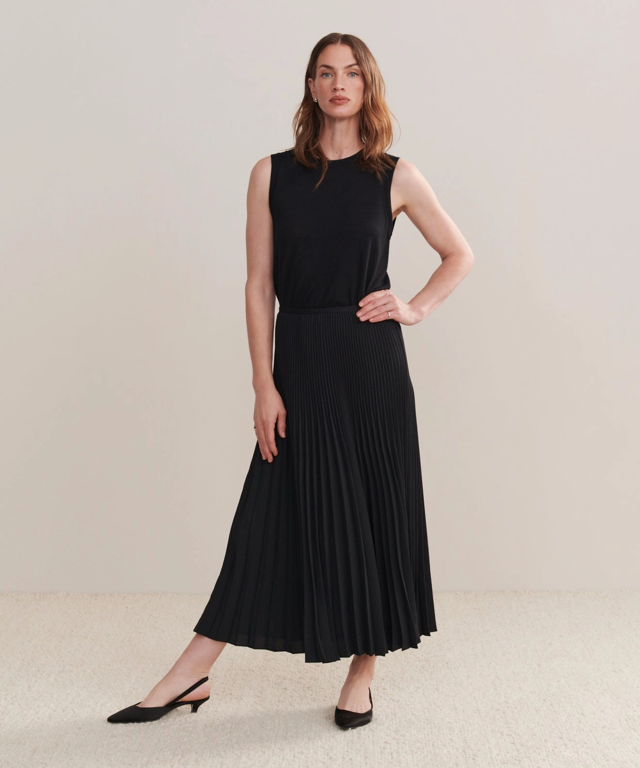 Pleated Skirt Easy Access