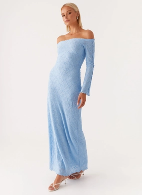 Elouera Maxi Dress - Baby Blue Classic Fit Guest Shine