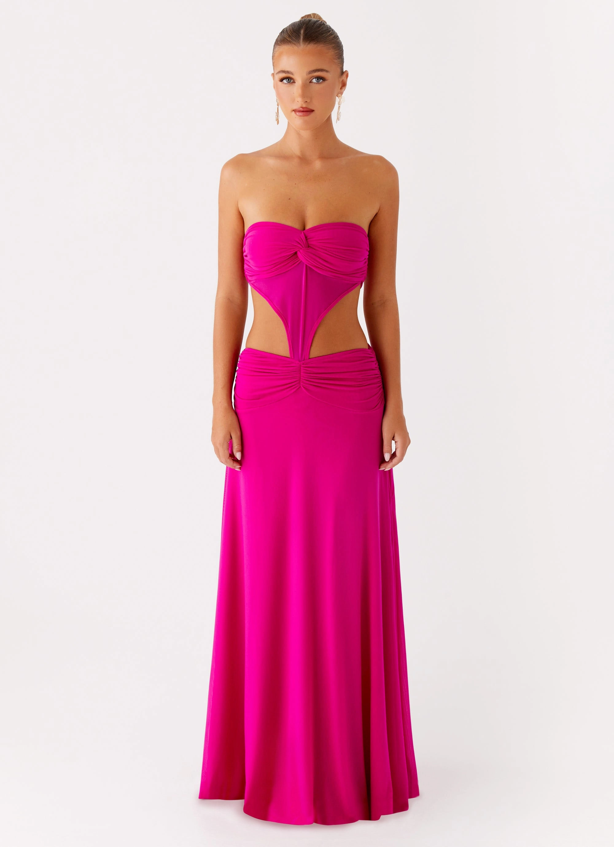 Polished Style Carlene Maxi Dress - Fuchsia