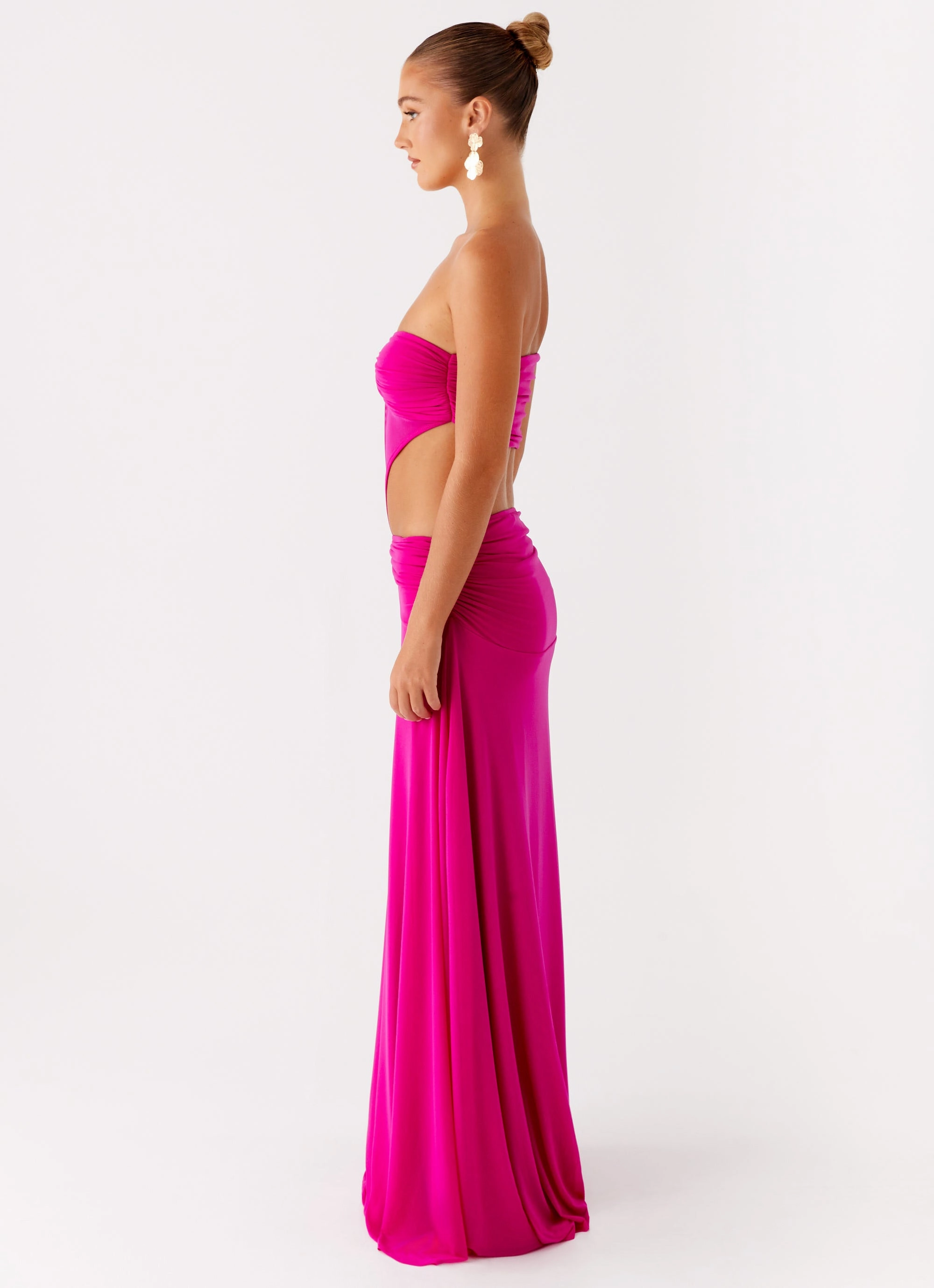 Fall Ready Carlene Maxi Dress - Fuchsia