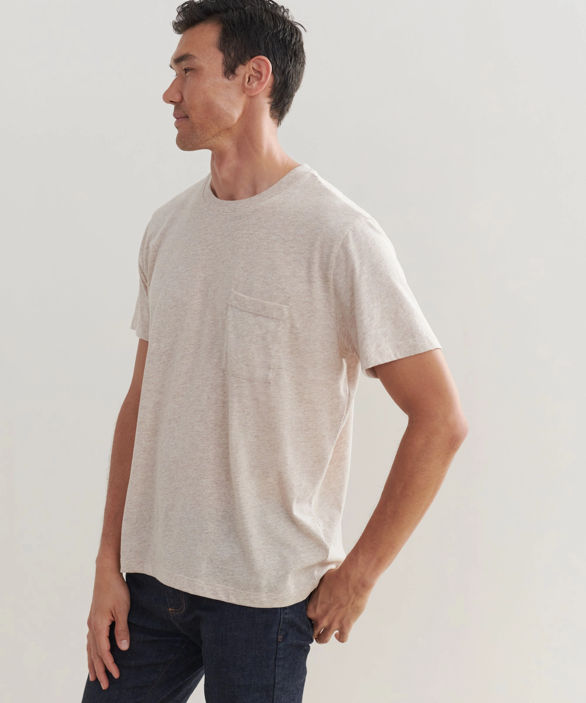 Men's Vintage Pocket Tee EcoFriendly Manufacturing OdorResistant Fabric