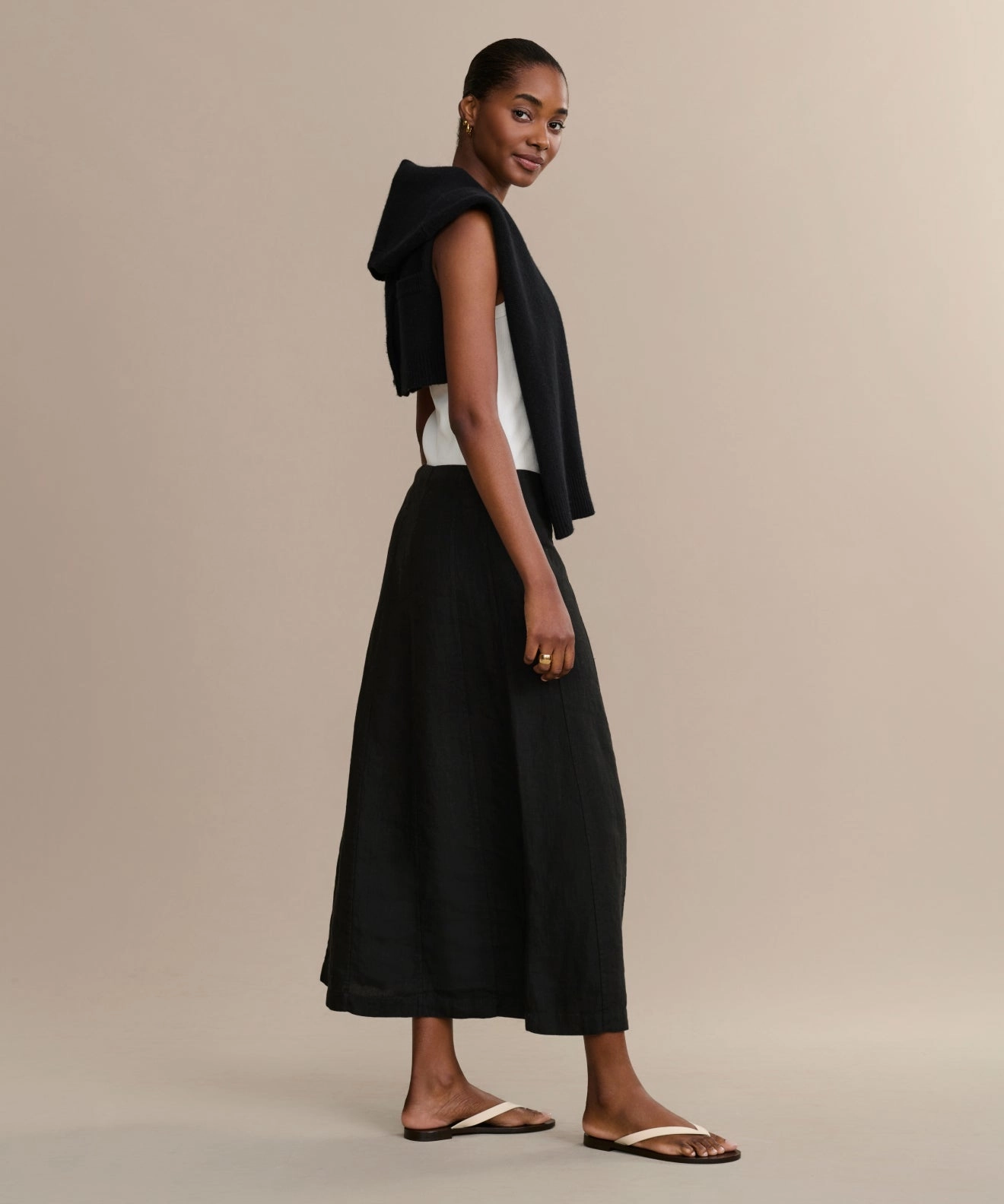 Barrel Waist Sporty Layer Kinney Skirt