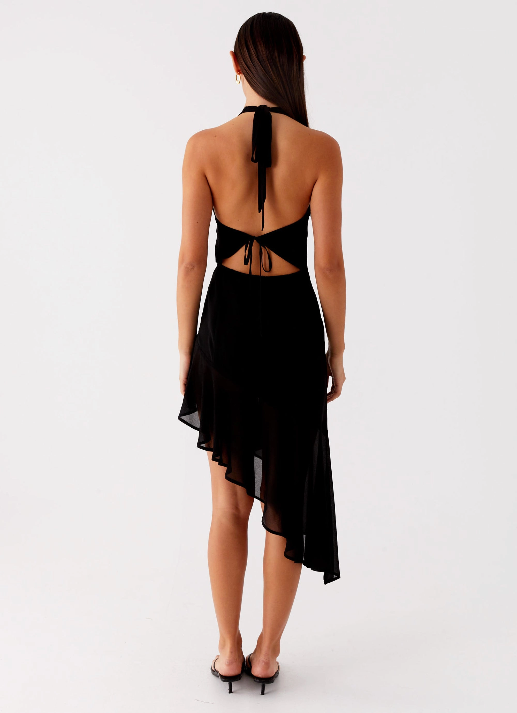 Contrast-Panel Quick Look Clean Slate Midi Dress - Black