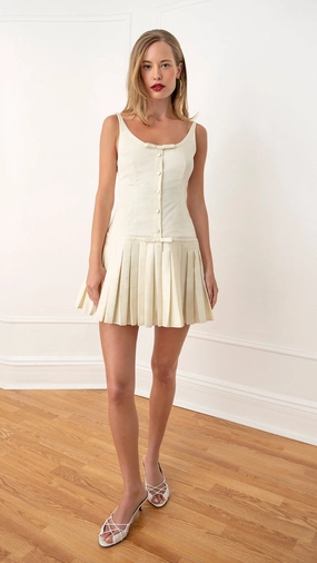 Valerie Pleated Dress Quick Dry Tech AntiPill Finish