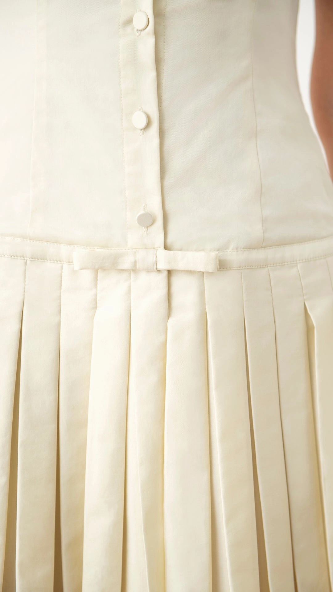 Valerie Pleated Dress Stain Repellent Coating DurableBlend