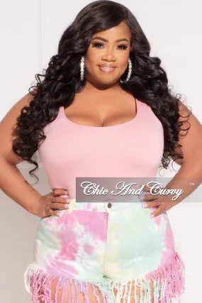 Final Sale Plus Size Bodysuit in Mauve (Top Only) Sporty Appeal Comfortable Fit Wear