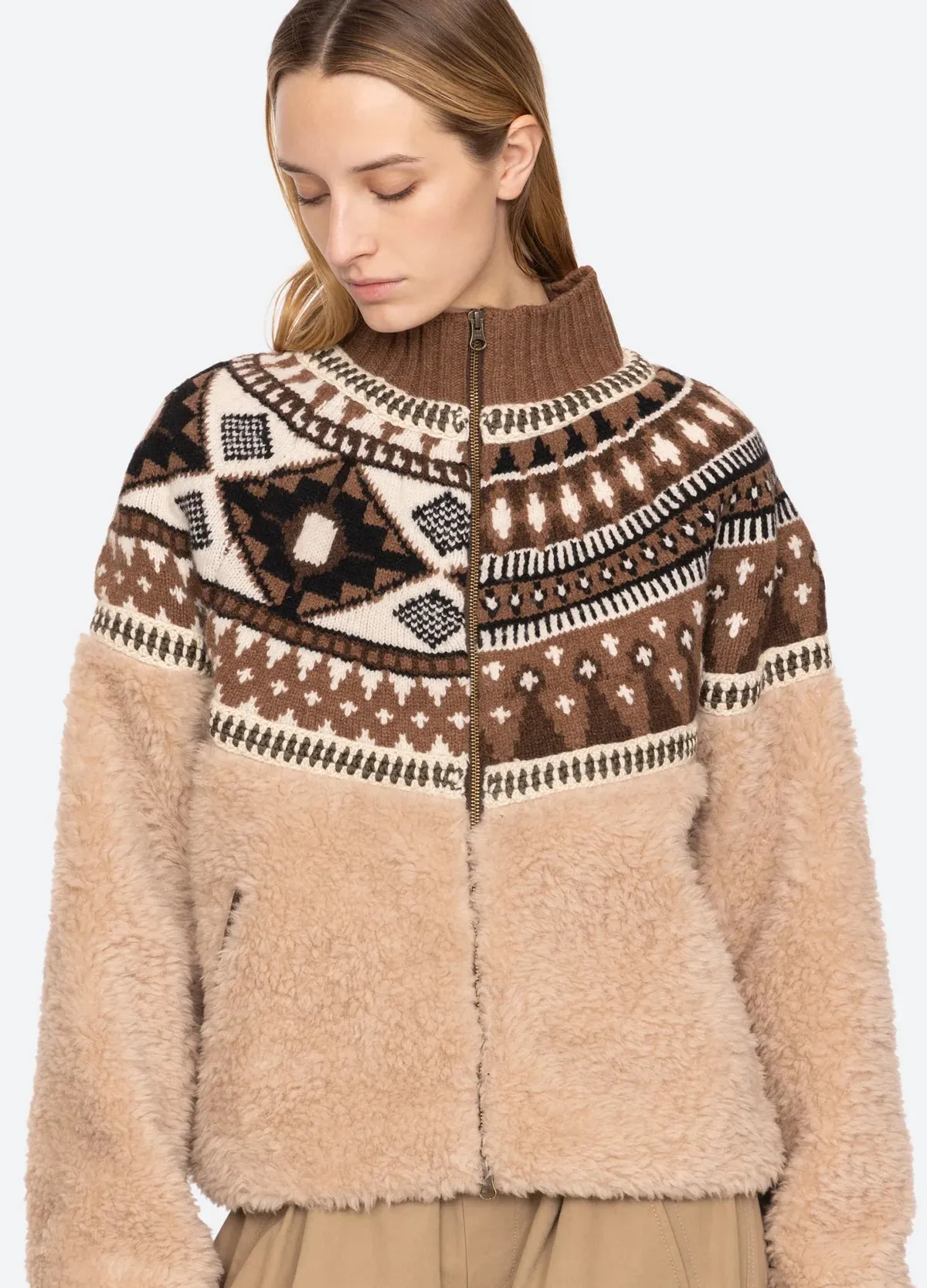 Full Length Zipper Comfort Fit Design Sea NY Linea Jacket