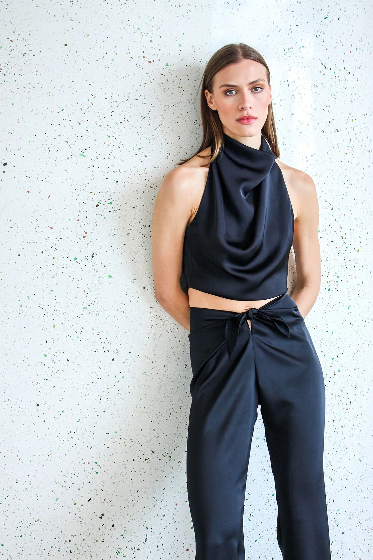 Esmerlada Pants Snap Closures Layered construction