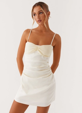 Office Classic Tall Fit Last Summer Mini Dress - Ivory