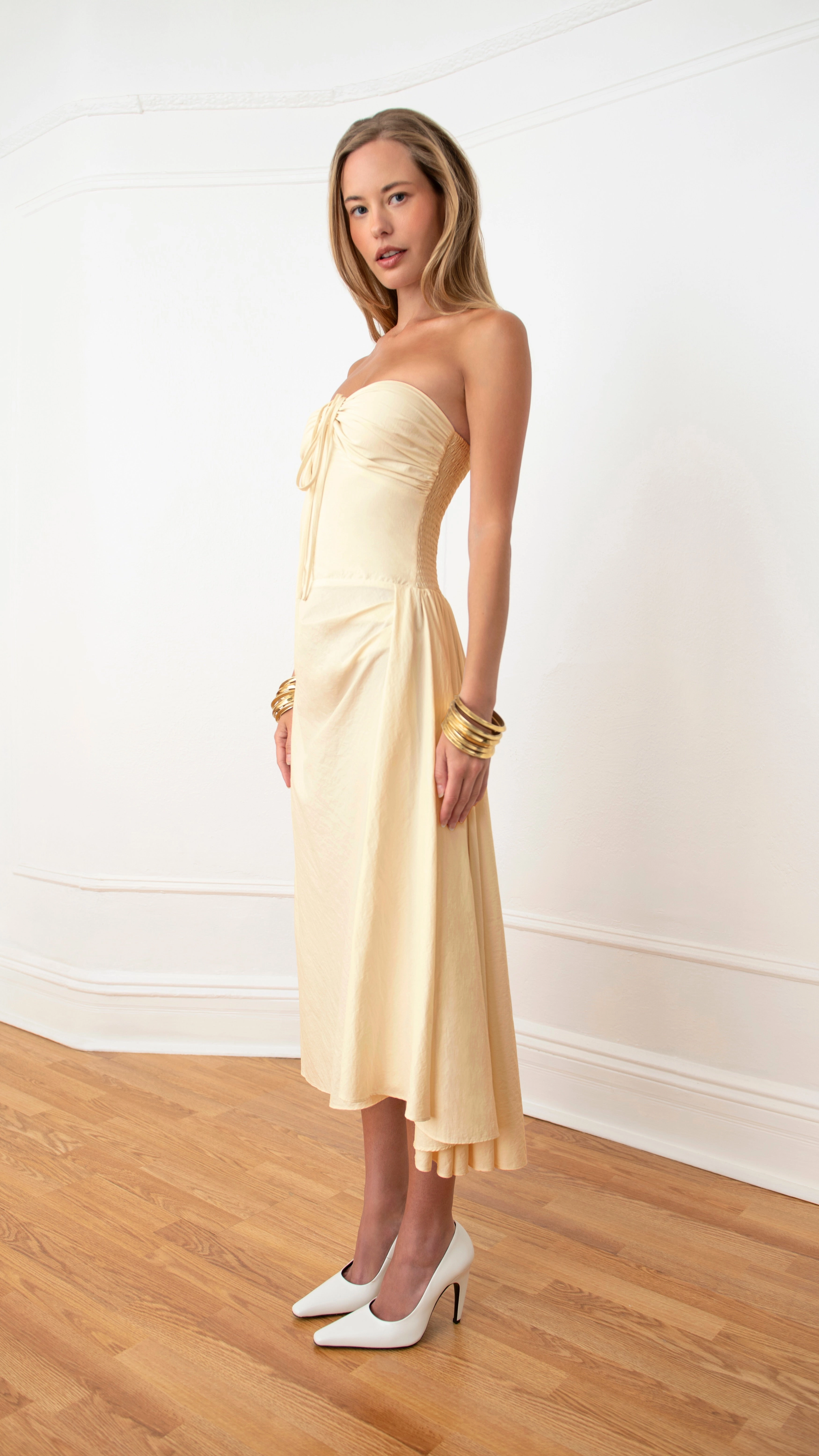 Bardot Midi Dress UV Protective Coating