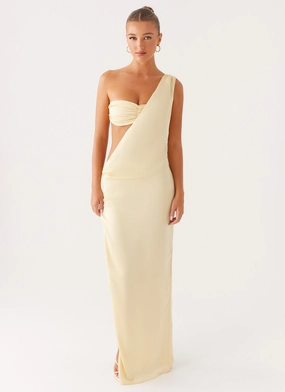 Slimming Shape Classic Tailoring Cooper Maxi Dress - Yellow