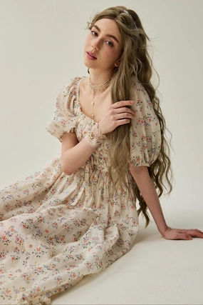 Breath Fit Osmanthus 01 | maxi linen dress