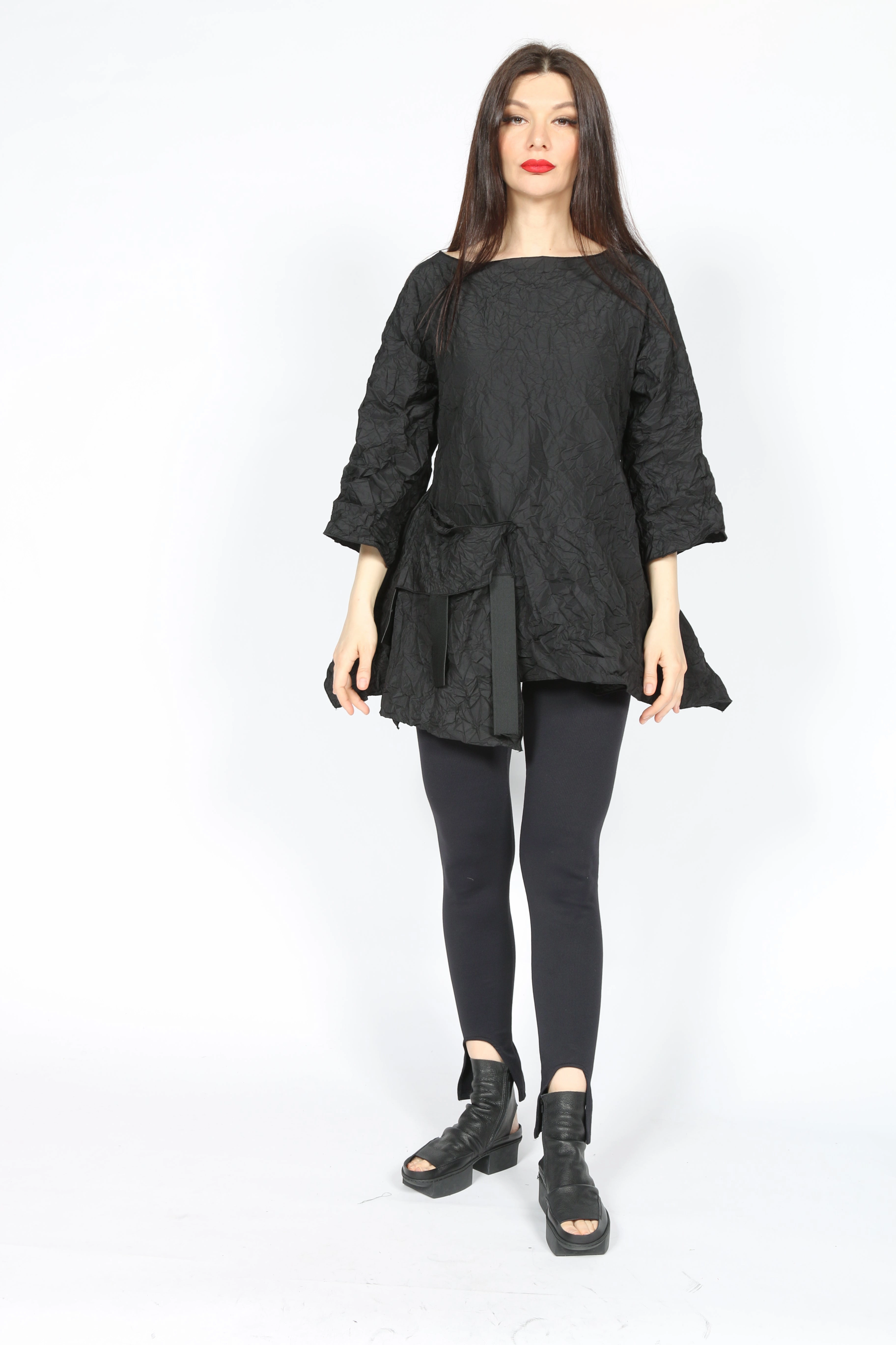 Convertible Collar Warm Fabric CST50 Crunch Top