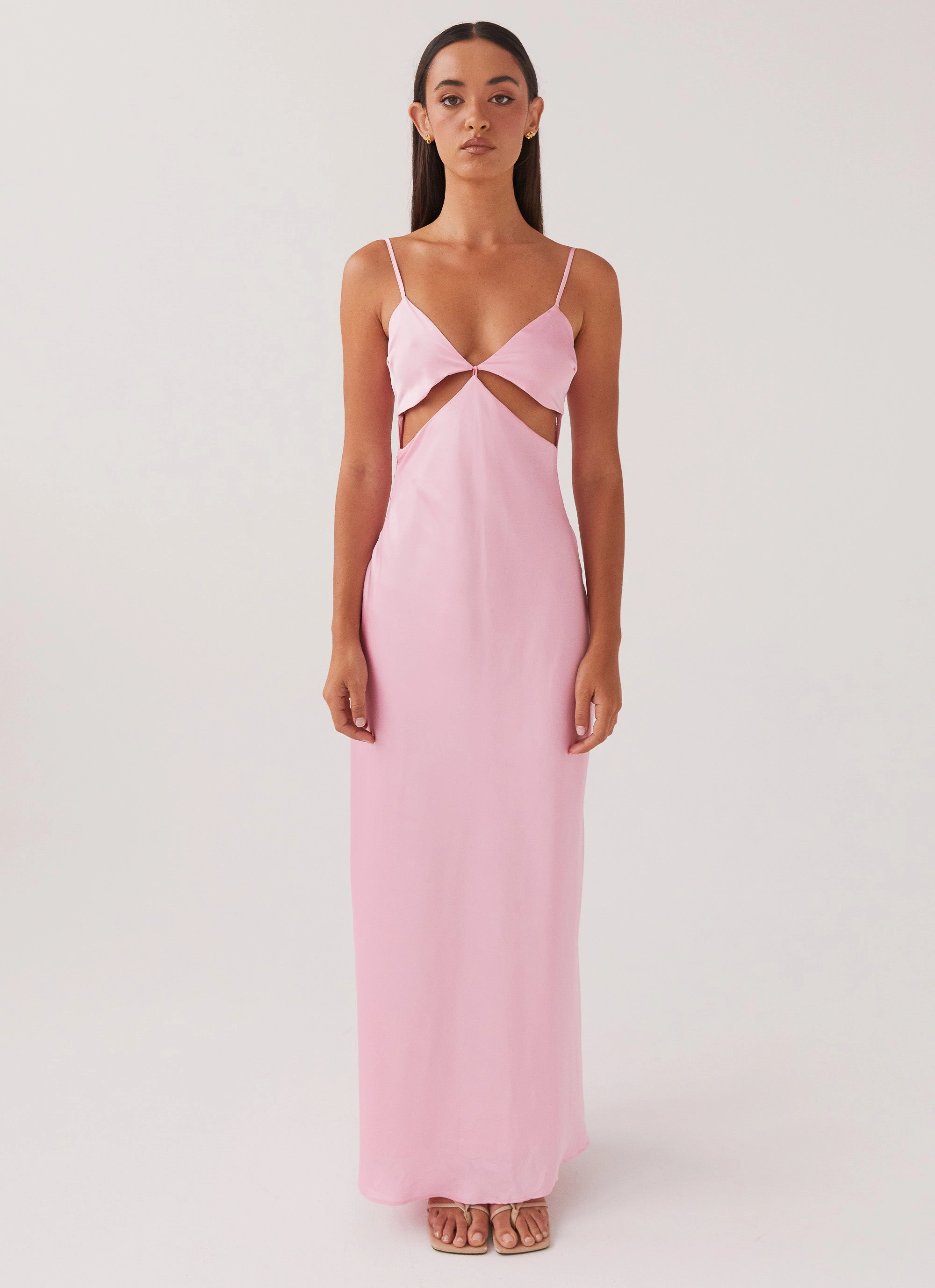 Pretty In Pink Maxi Dress - Rose Quartz Lace Fine