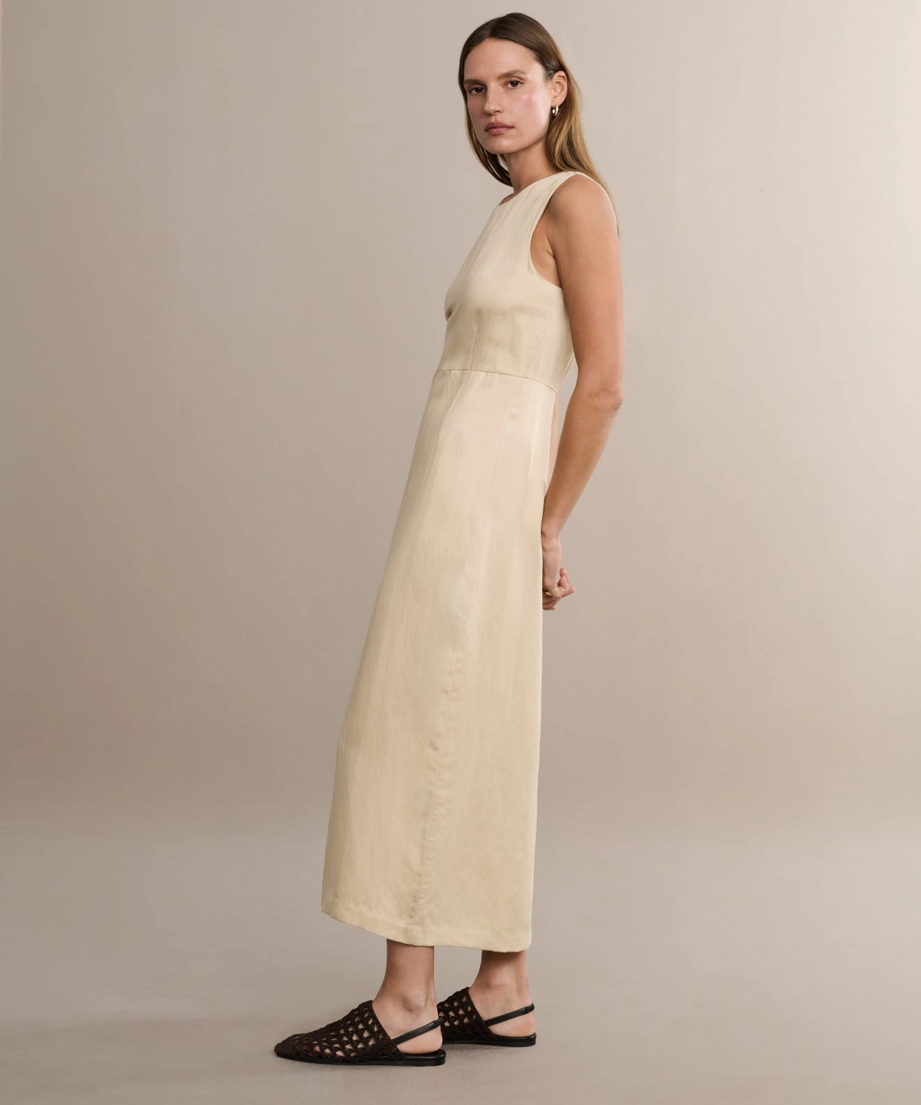 Blair Dress Asymmetric-Neck Effortless Mood