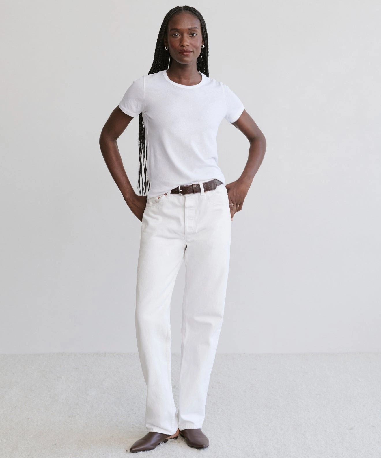 Cotton Slim Tee Hidden Storage Pockets SeamFree Knitting