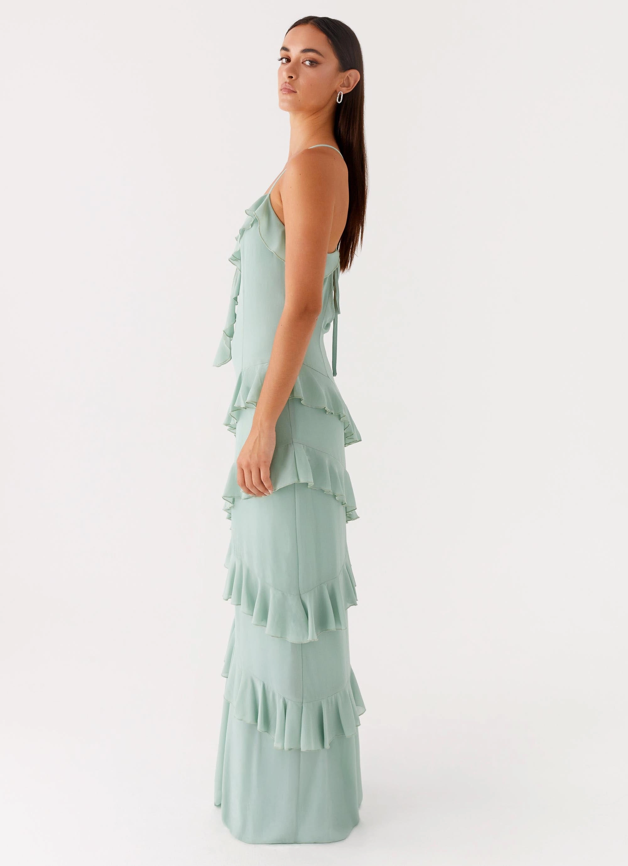 Country Club Maxi Dress - Sage Soft Cut