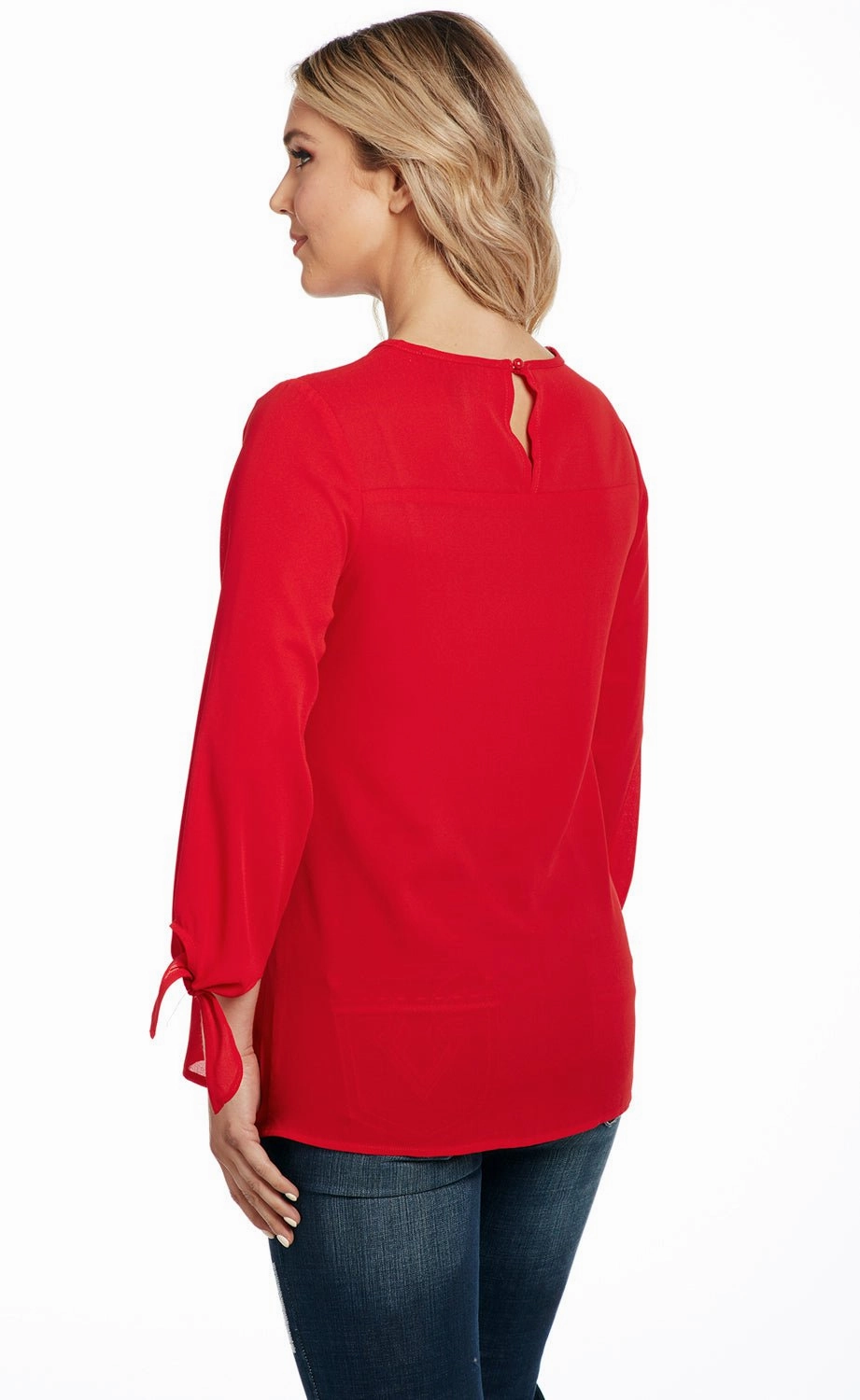 Durable Buttons Cowgirl Up Womens Red Polyester Embroidered Top Tunic S/S