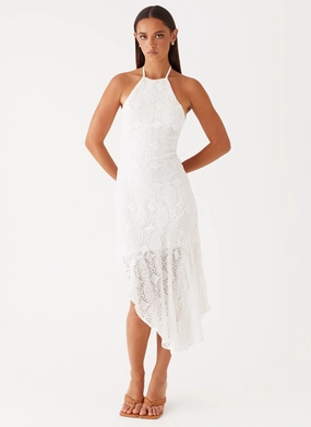 Sondela Maxi Dress - White Minimal Mood Shine Moment