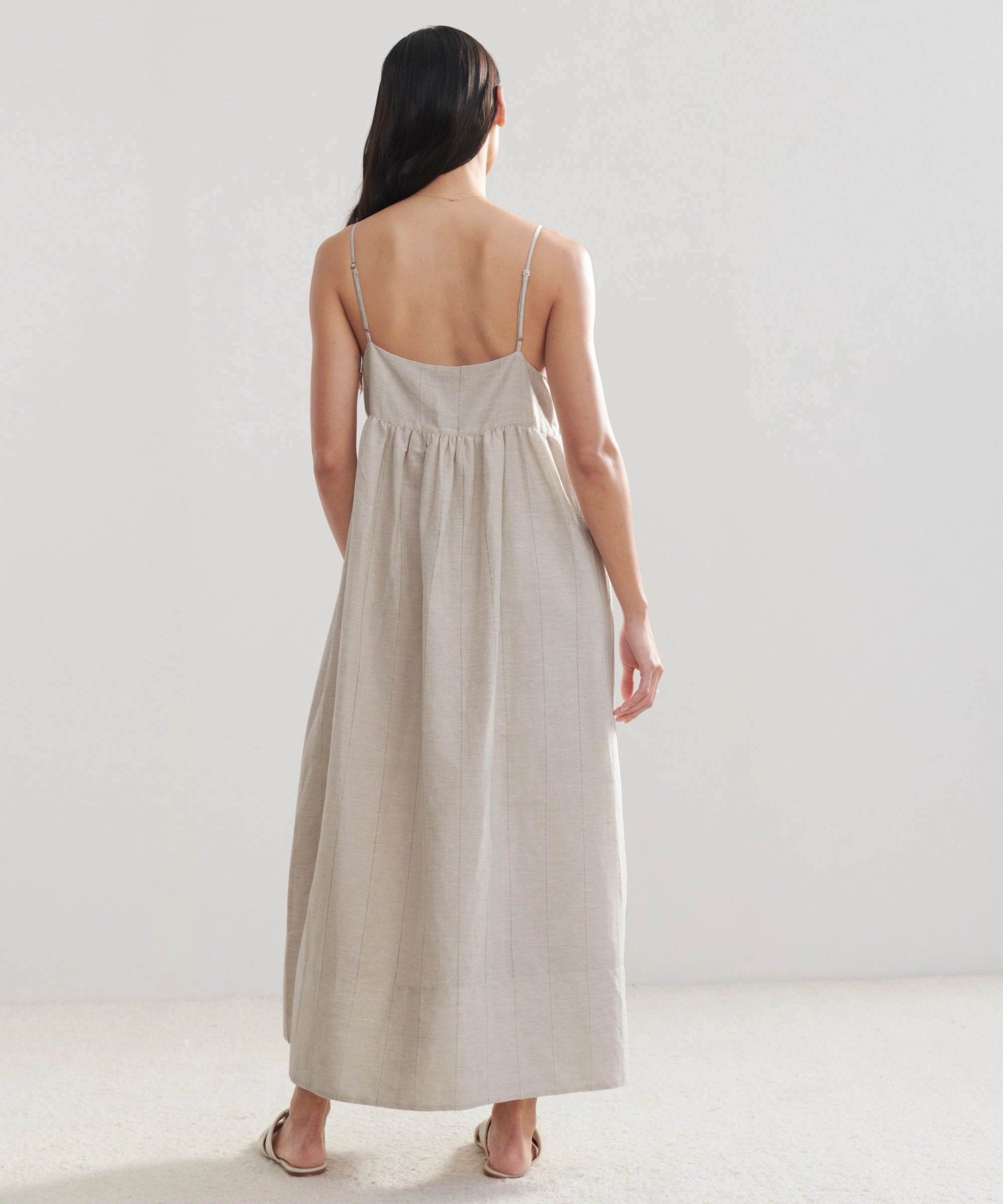 Cove Dress Flare Hem Elastic-Waist