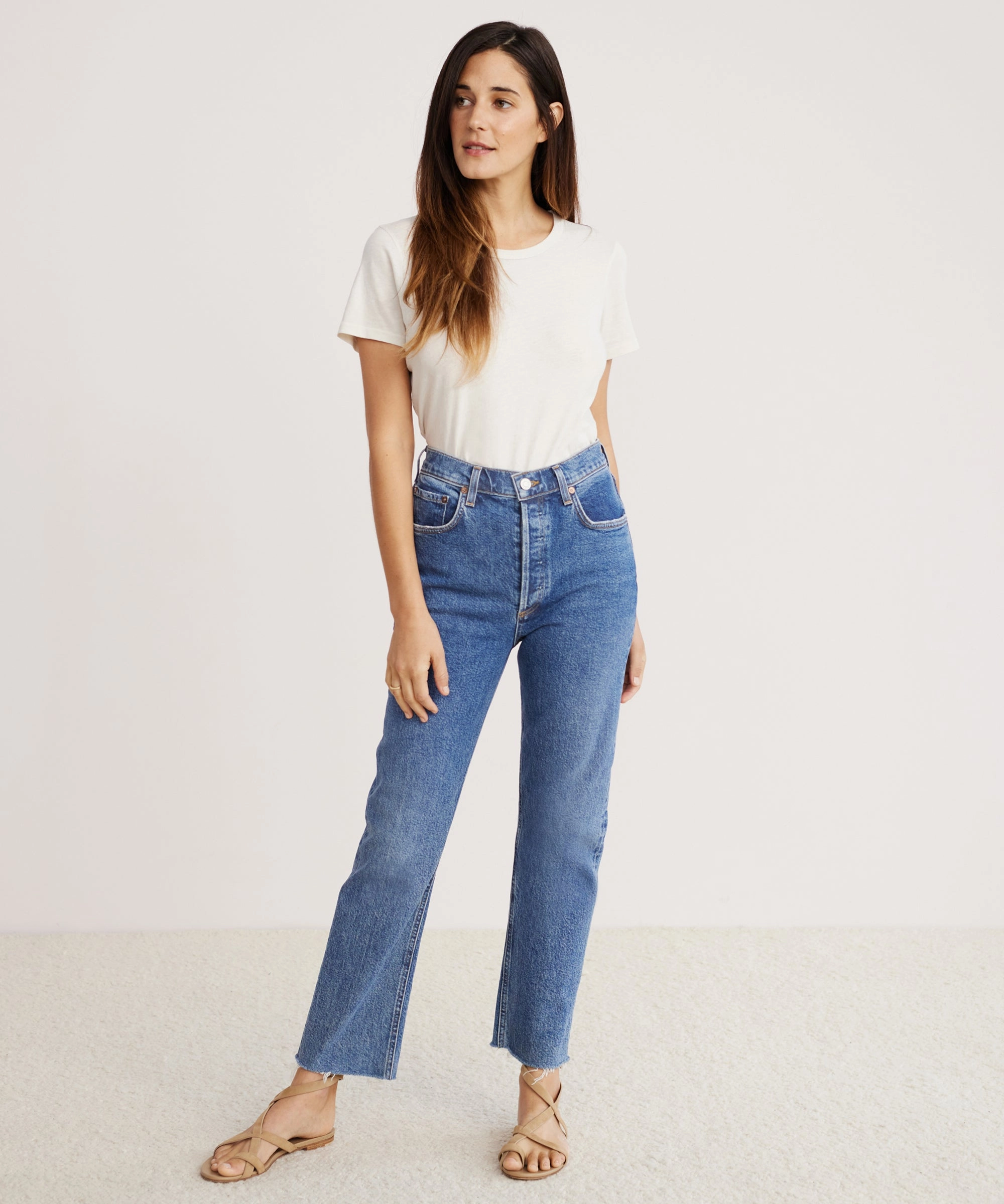 Riley Crop Jean Ergonomic Cut