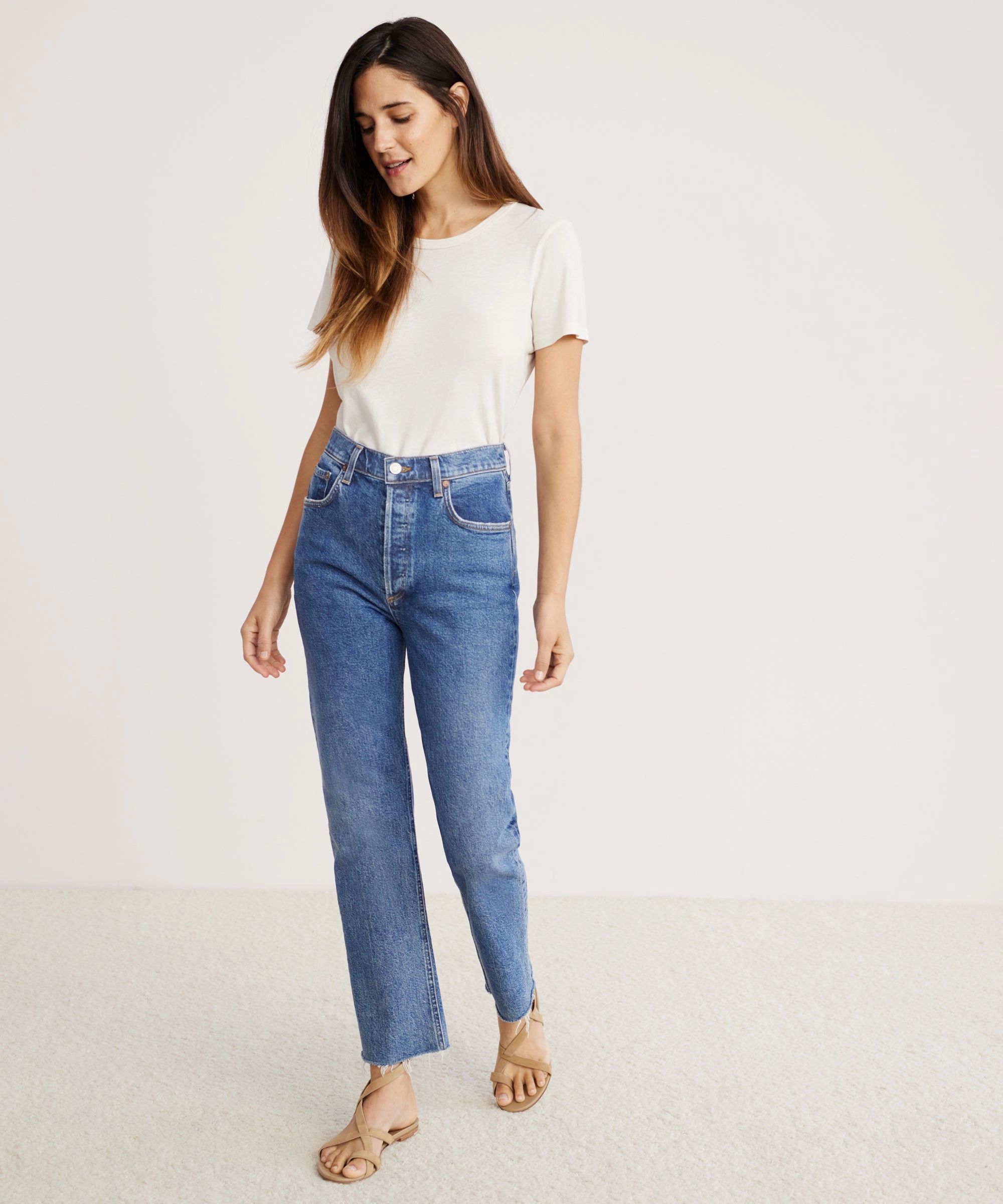 Riley Crop Jean Body Shape Movement Support
