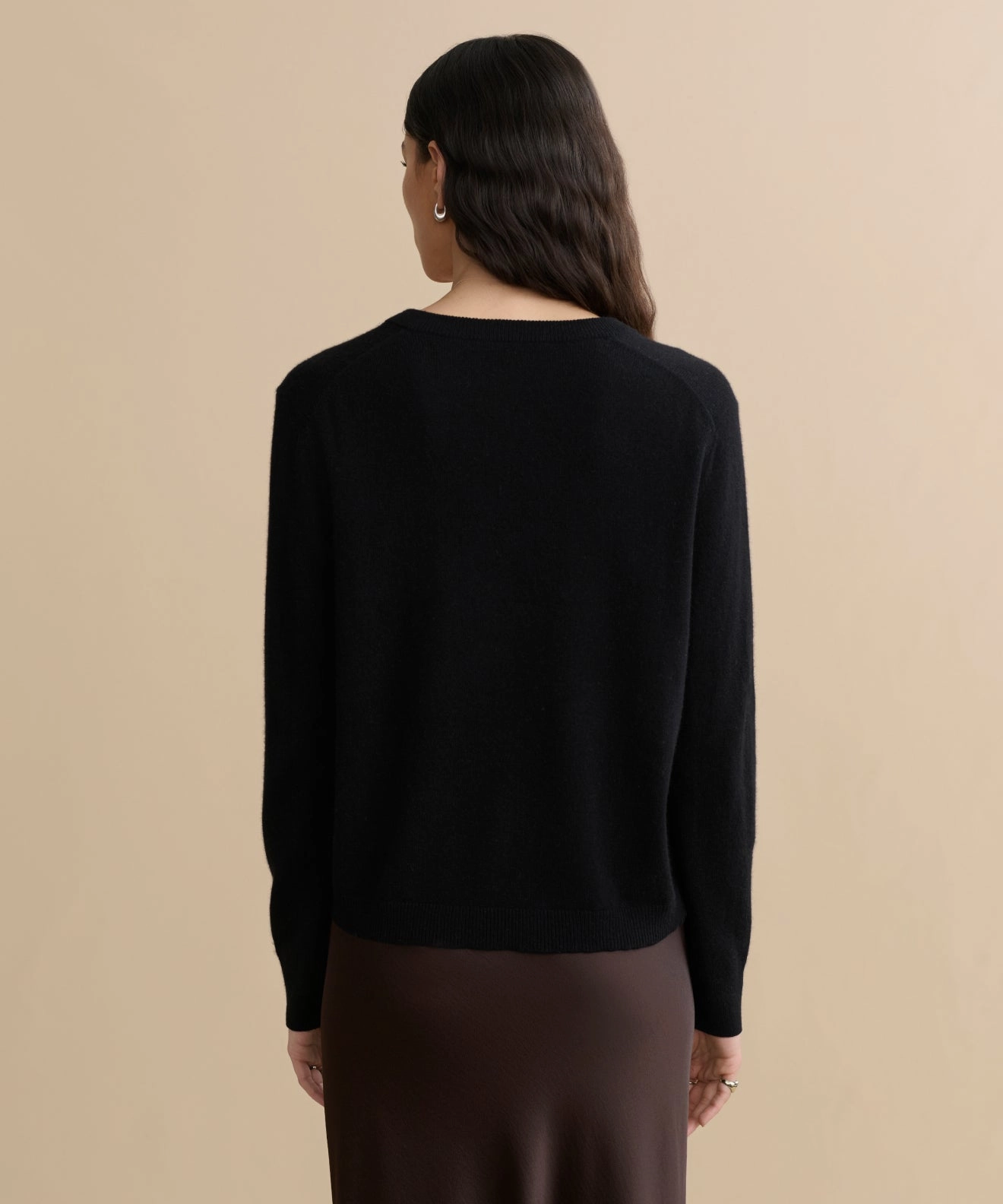 Ribbed Edging Street Casual Style Flynn Cashmere Sweater